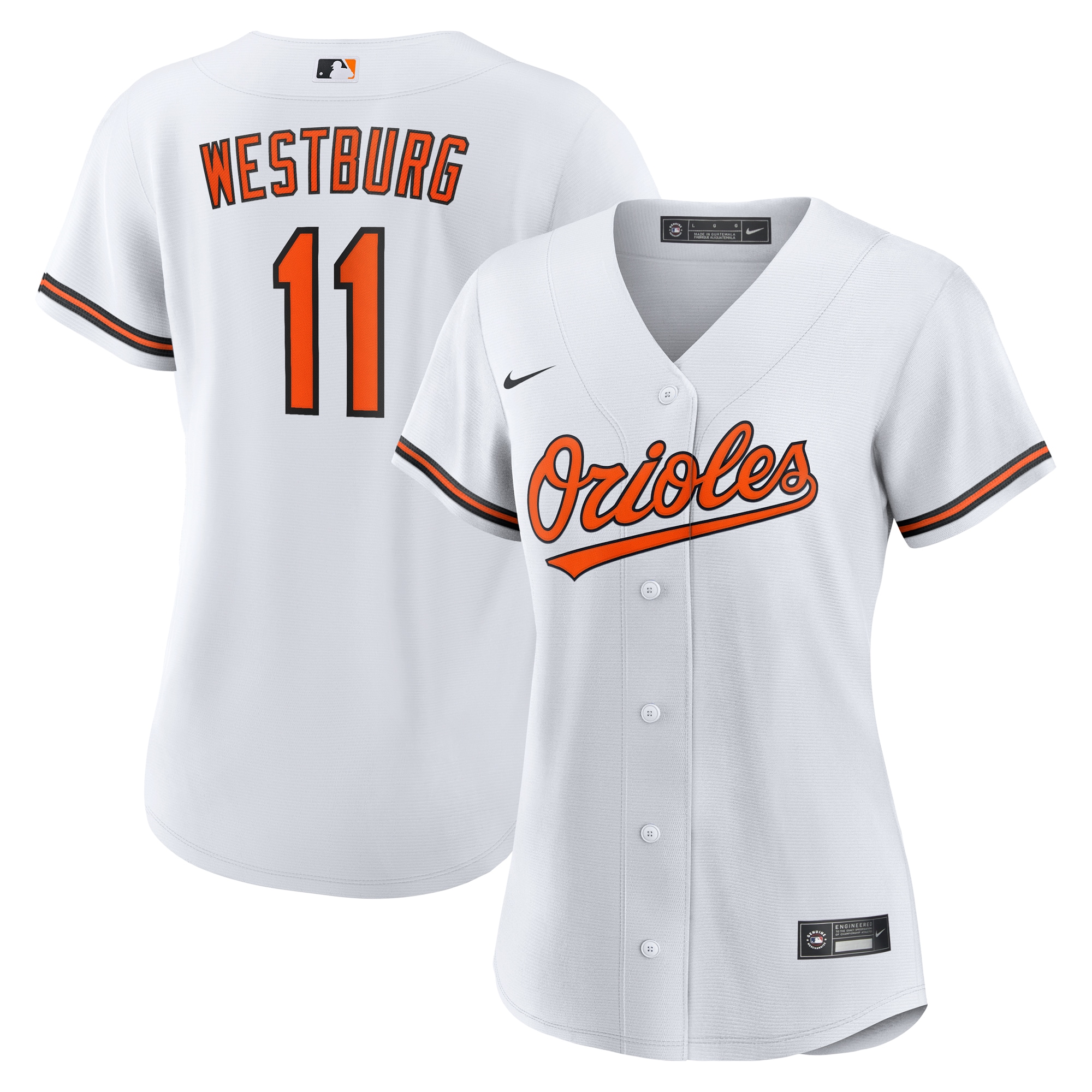 Jordan Westburg Baltimore Orioles Women's Home Jersey - White