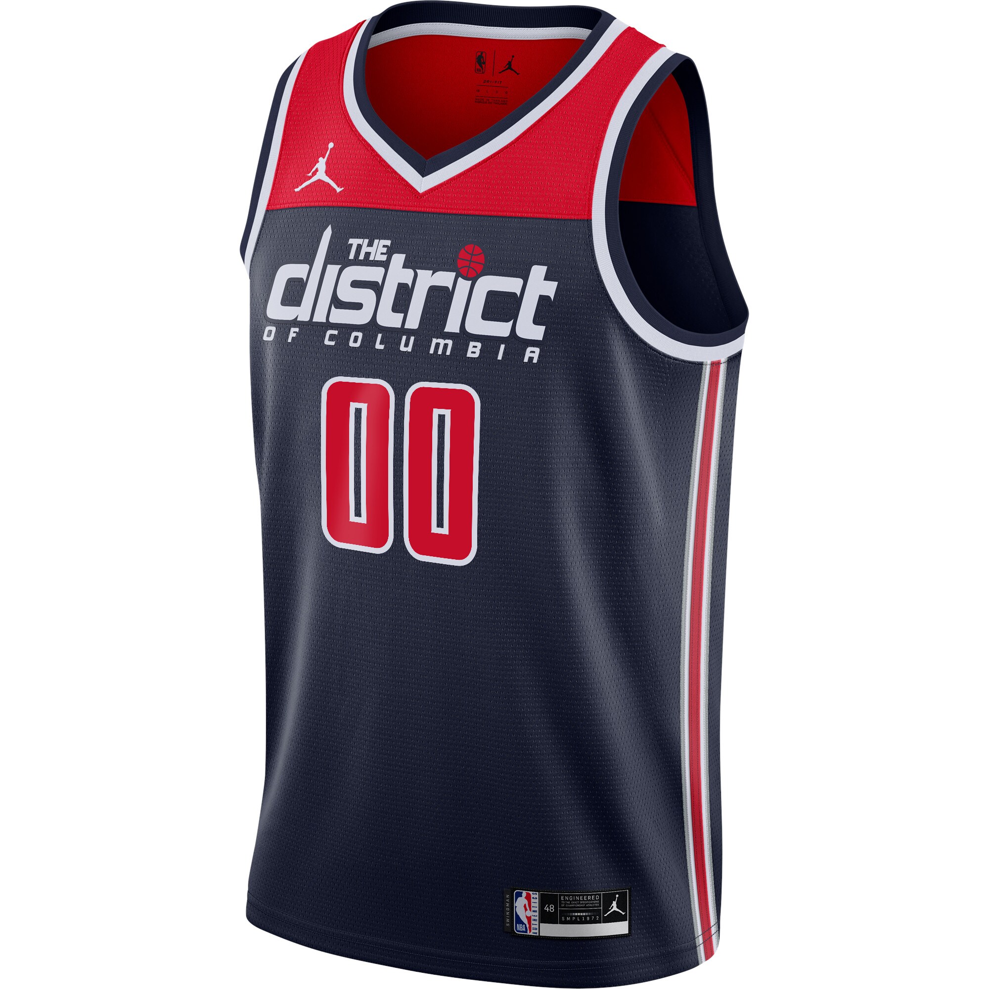 Alternative view of Jordan Wizards Navy Jersey - Custom District Edition