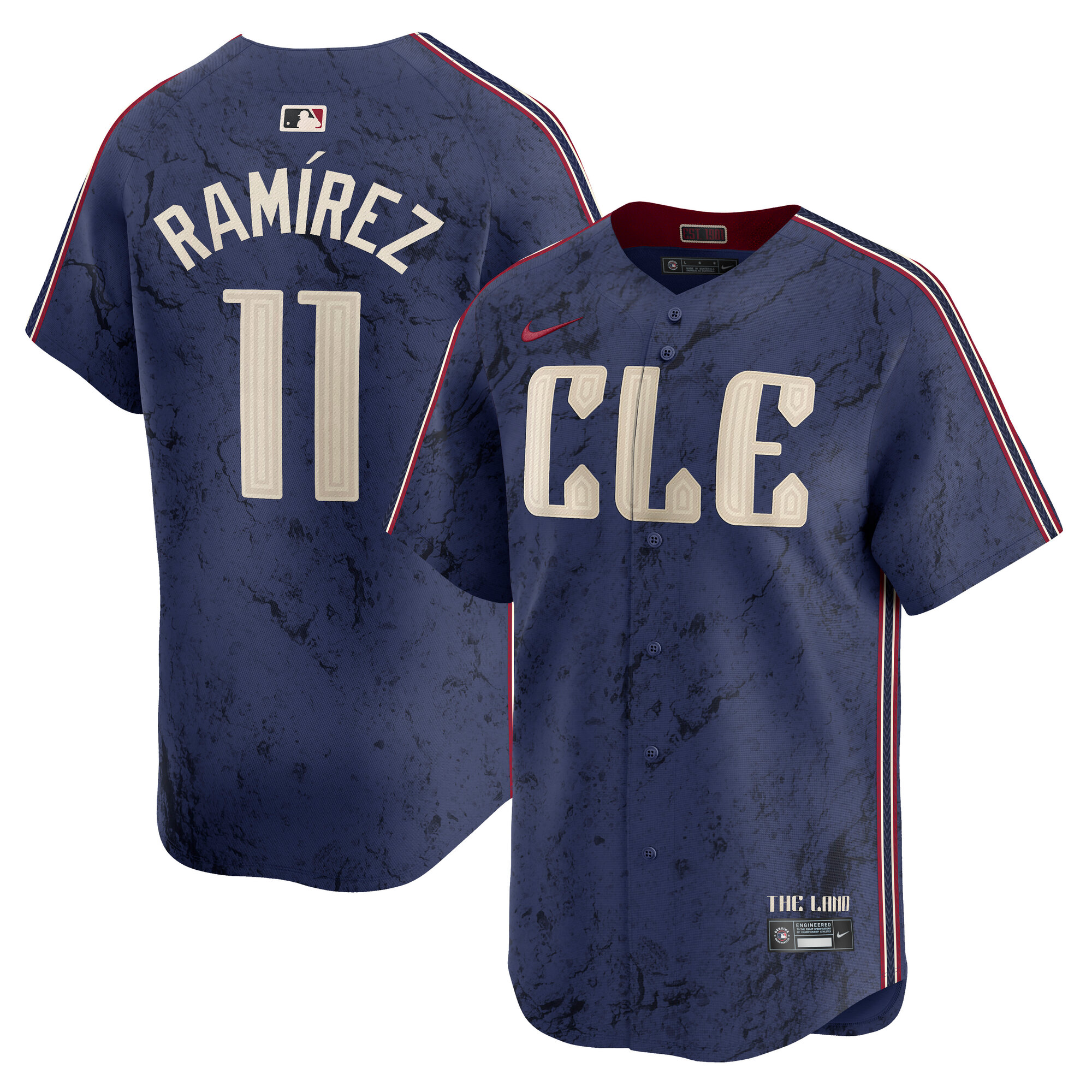José Ramírez Cleveland Guardians City Connect Limited Player Jersey - Navy