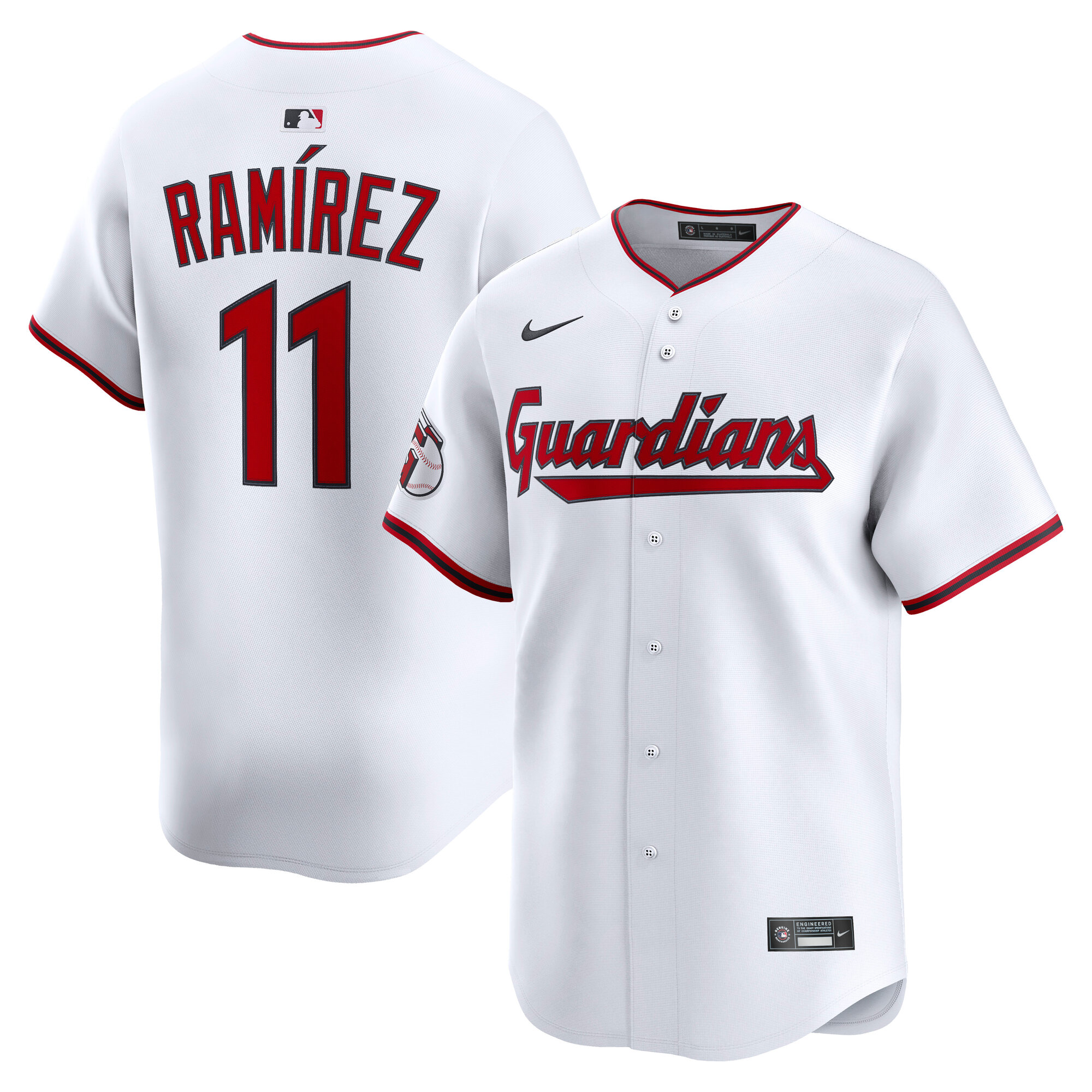 José Ramírez Cleveland Guardians Home Limited Player Jersey - White