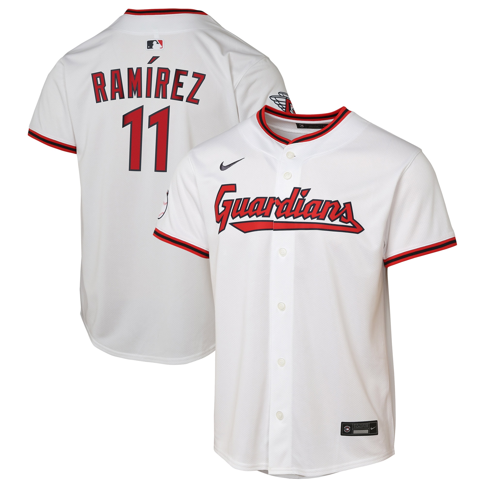 José Ramírez Cleveland Guardians Youth Home Limited Player Jersey - White