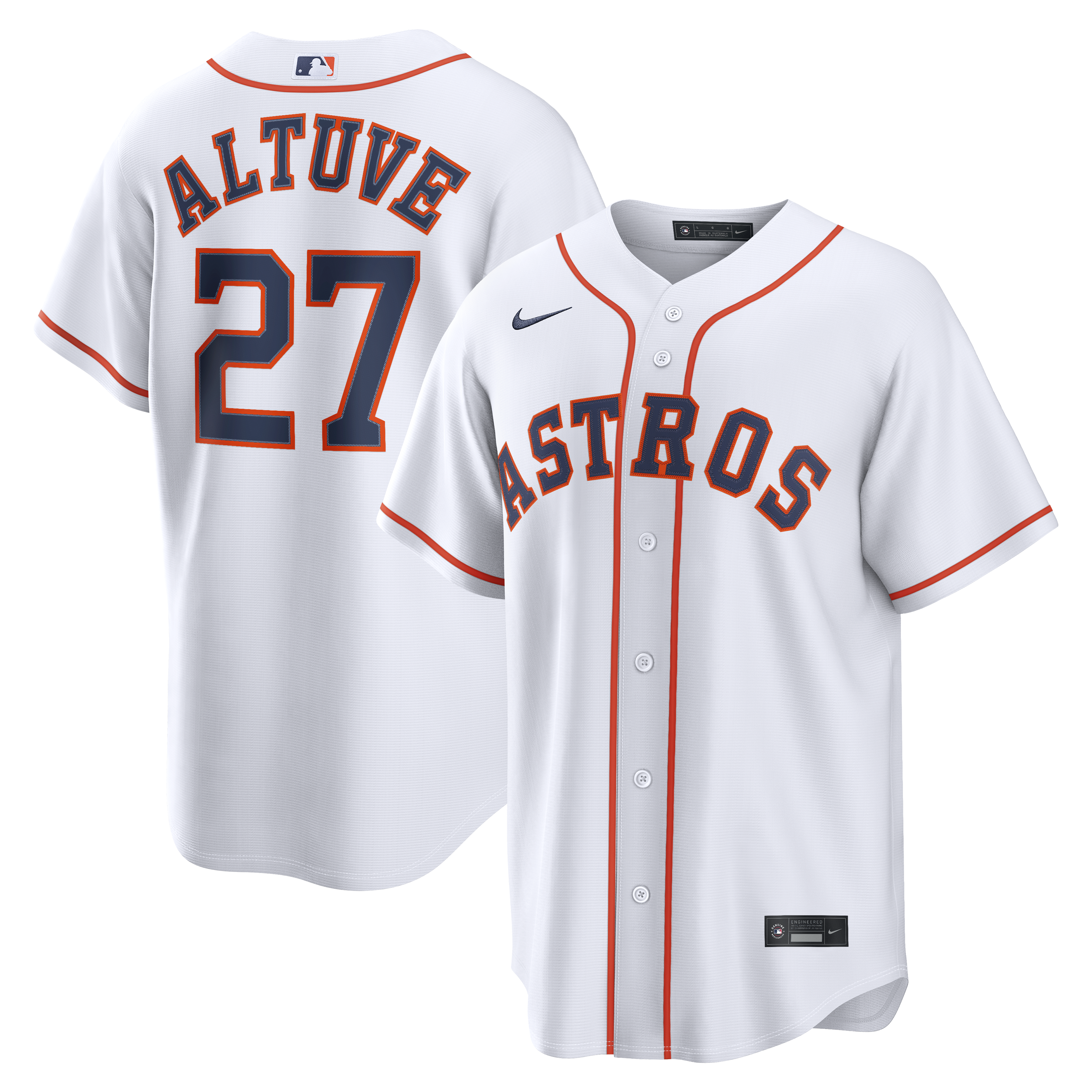 Jose Altuve Houston Astros Home Jersey - White