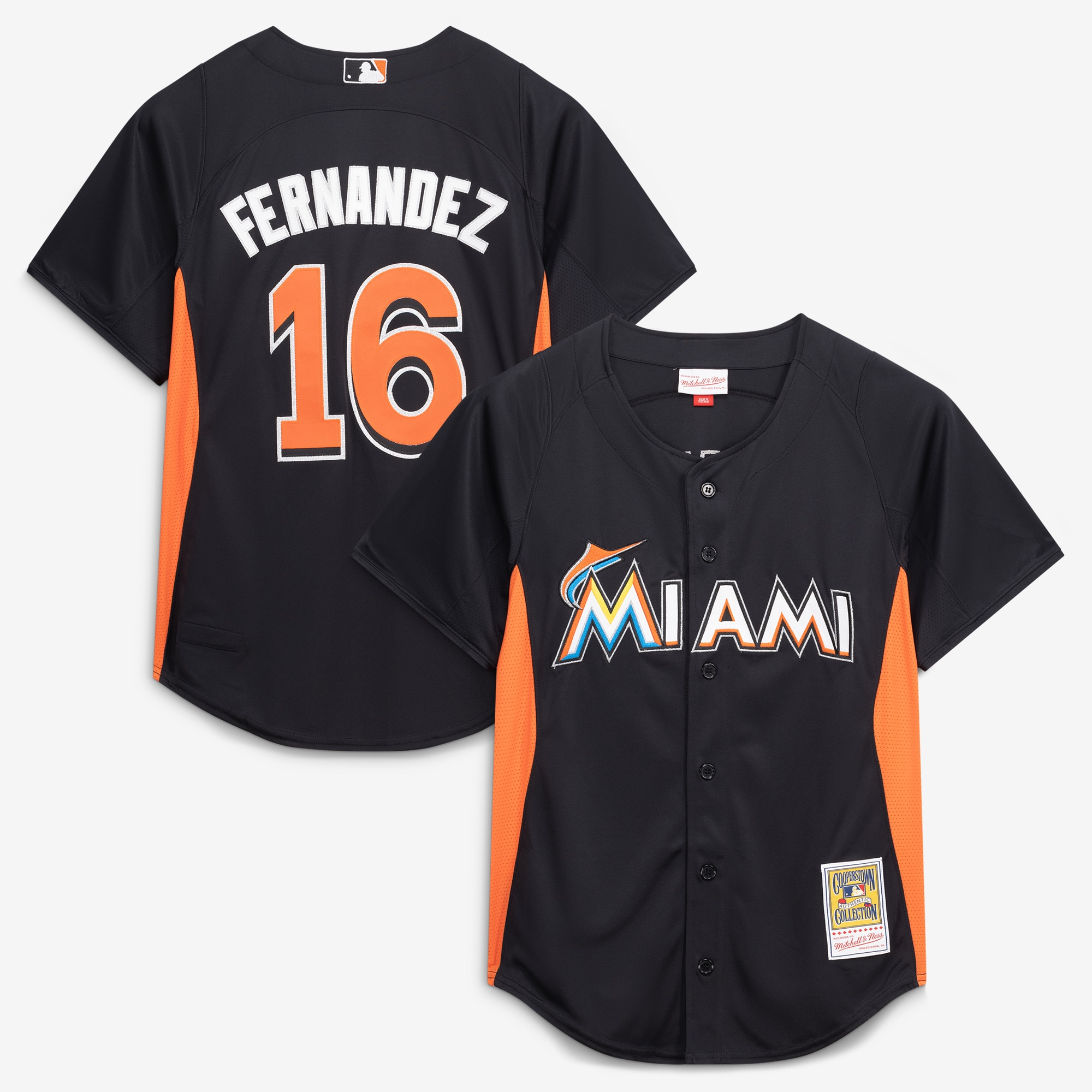 Jose Fernandez Miami Marlins Batting Practice Jersey - Black