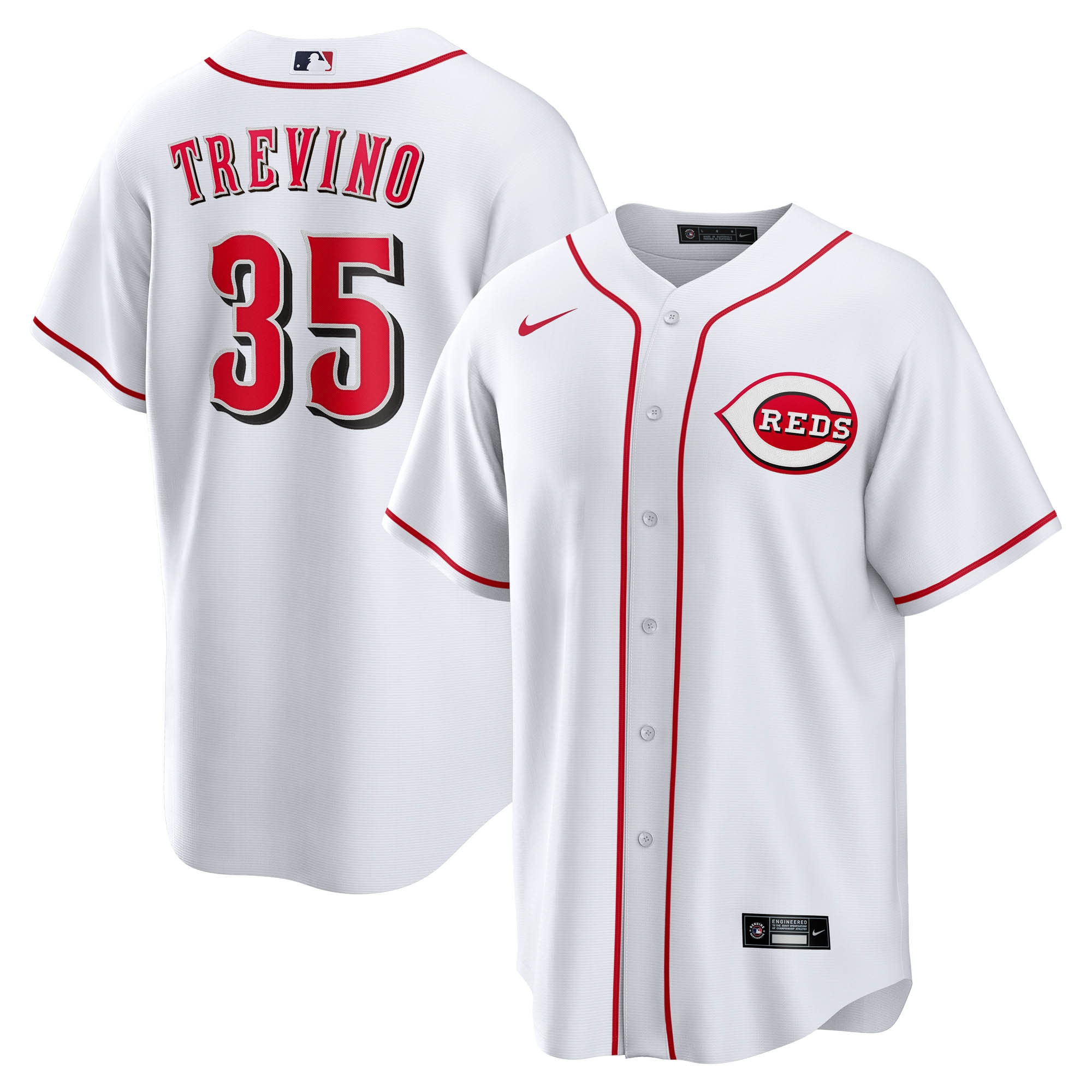 Jose Trevino Cincinnati Reds Home Jersey - White
