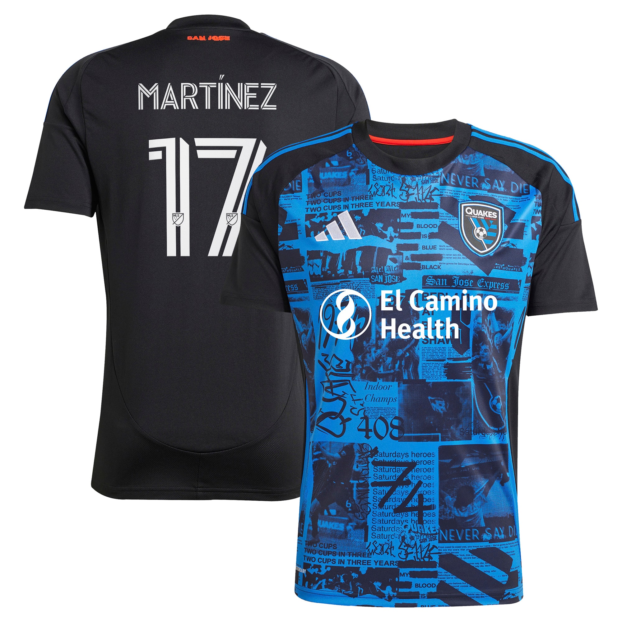 Josef Martinez San Jose Earthquakes 2025 Headliner Player Jersey - Black