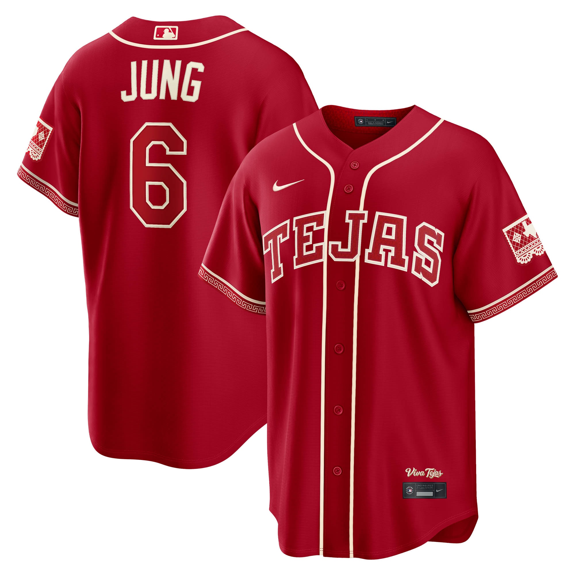 Josh Jung Texas Rangers 2026 City Connect Stadium Jersey - Red