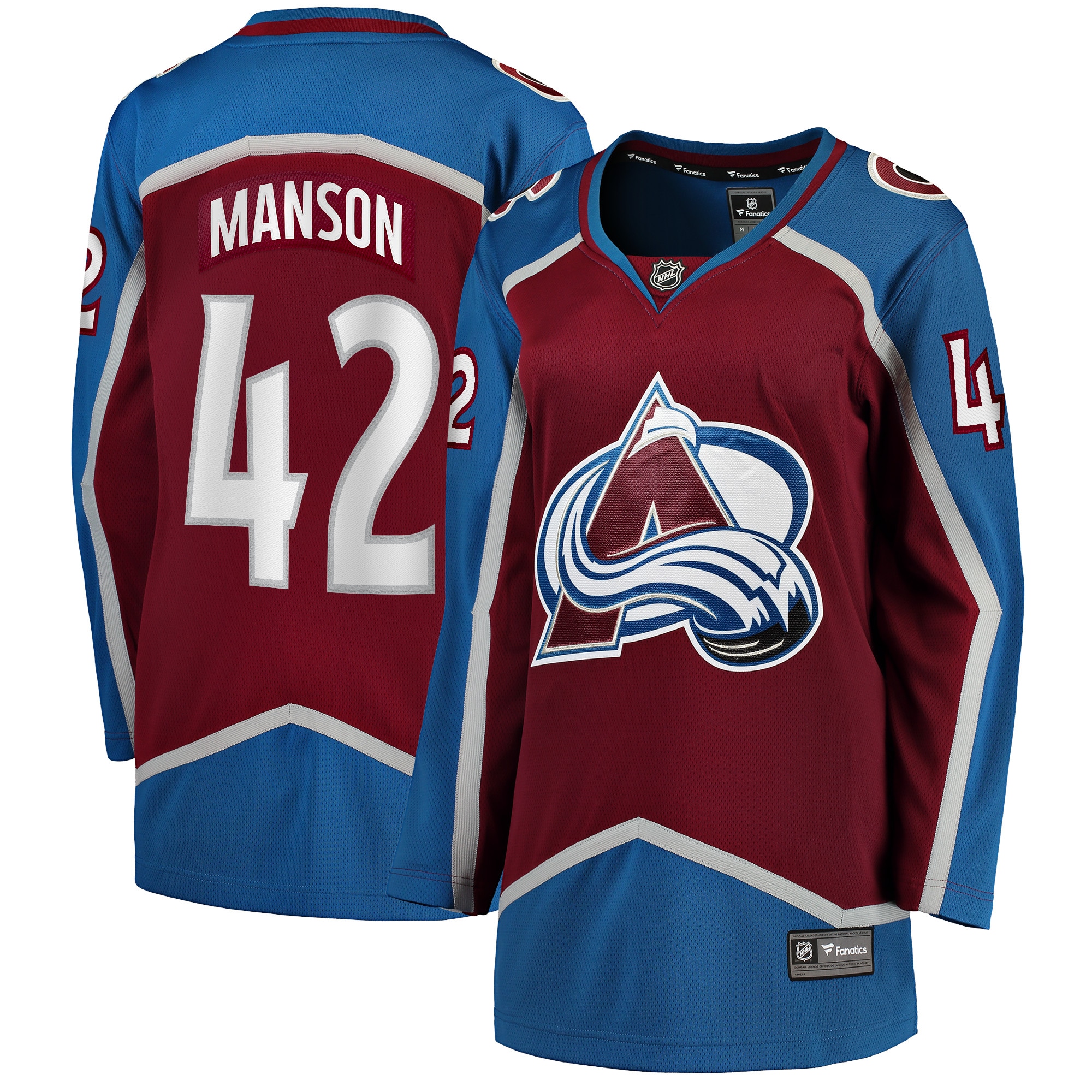 Josh Manson Colorado Avalanche Fanatics Women's Home Breakaway Player Jersey - Burgundy