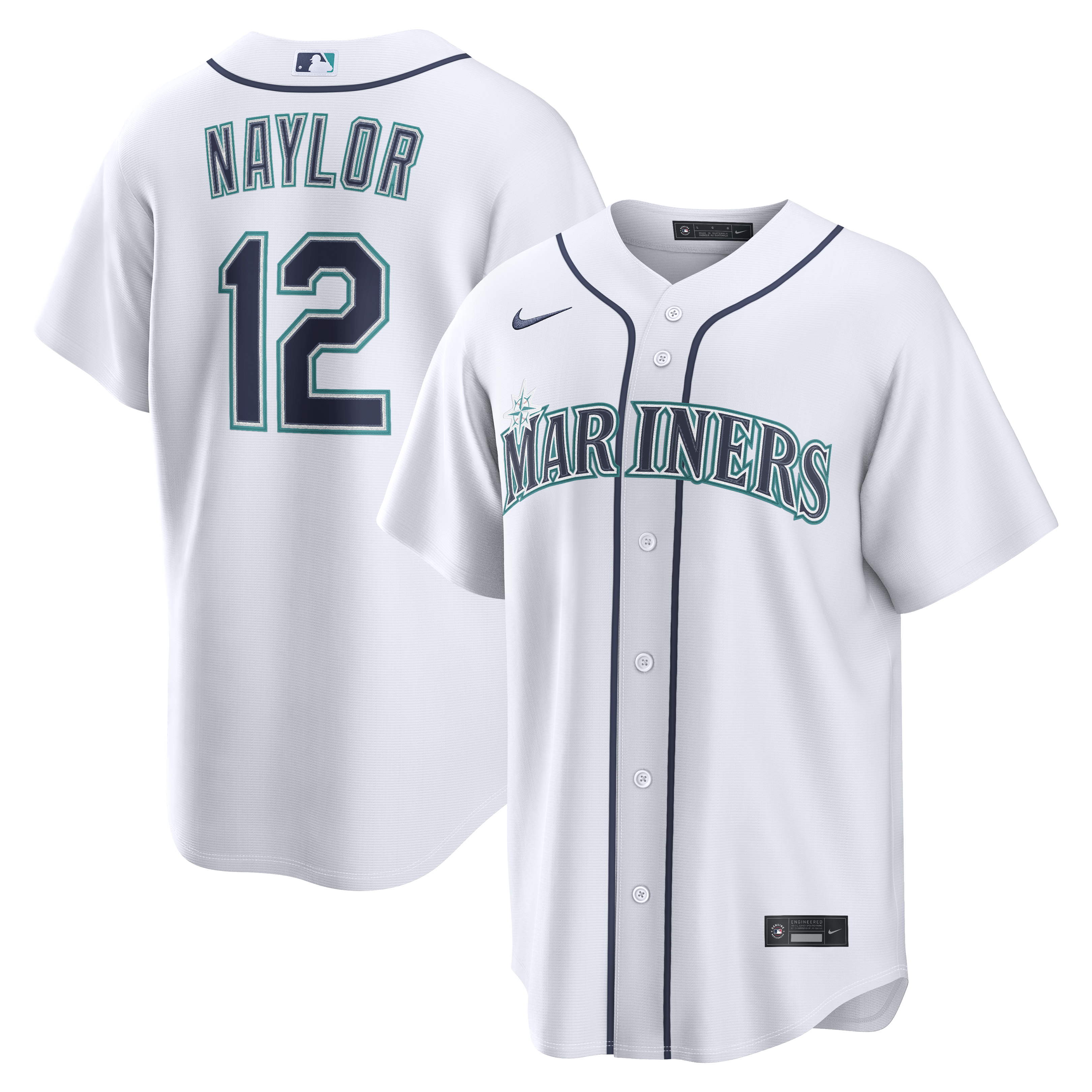 Josh Naylor Seattle Mariners Home Jersey - White