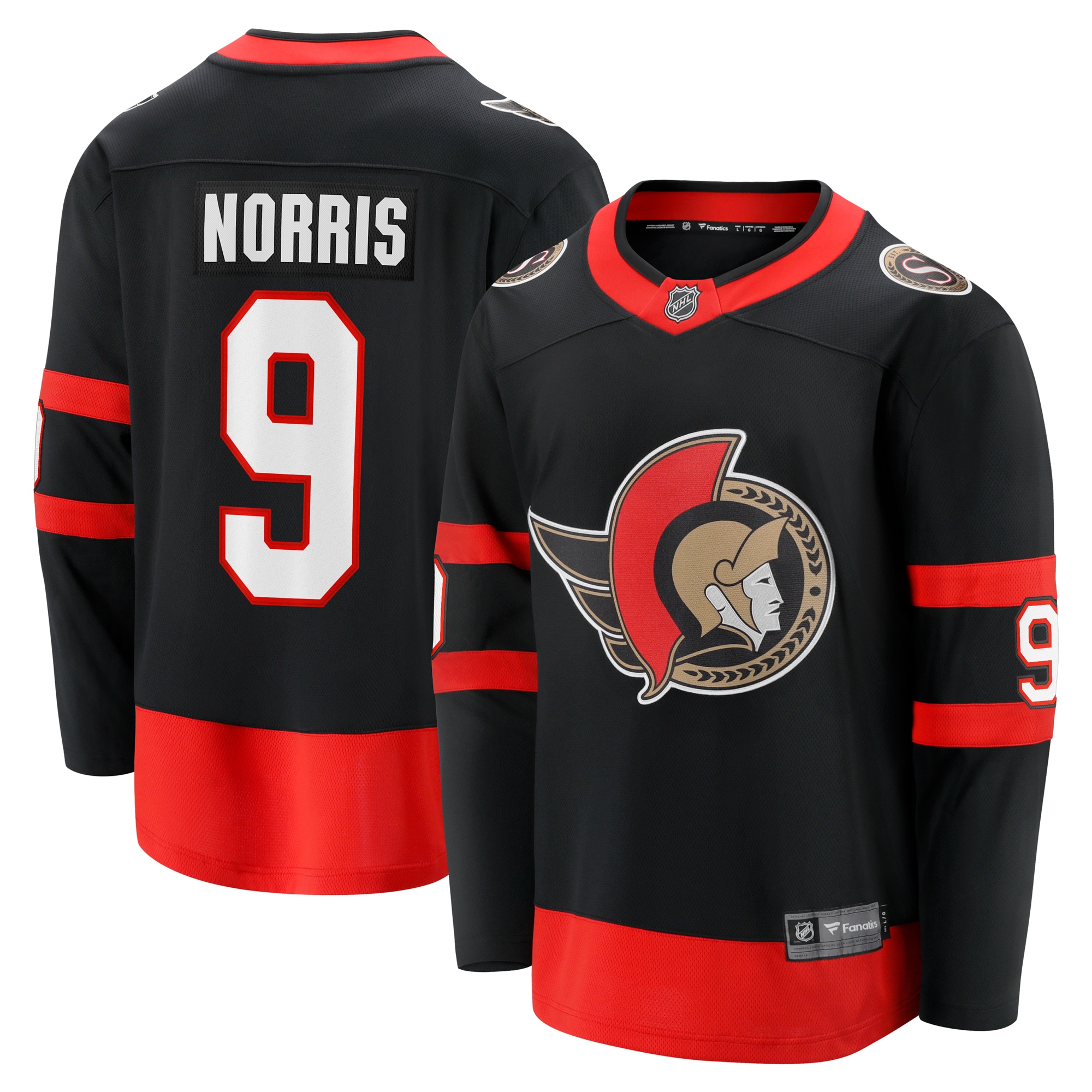 Josh Norris Ottawa Senators Fanatics Home Breakaway Jersey - Black