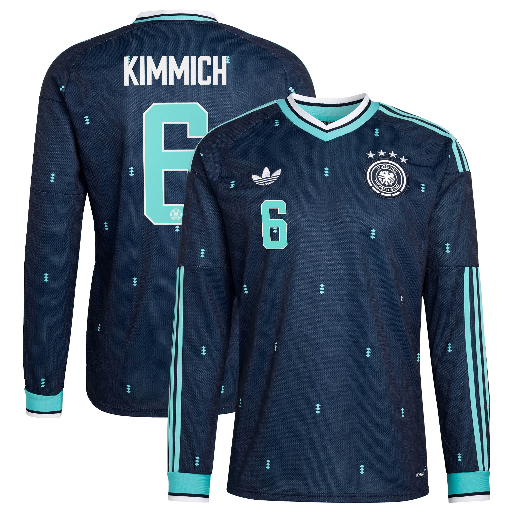 Joshua Kimmich Germany National Team 2026 Away Long Sleeve Jersey - Navy