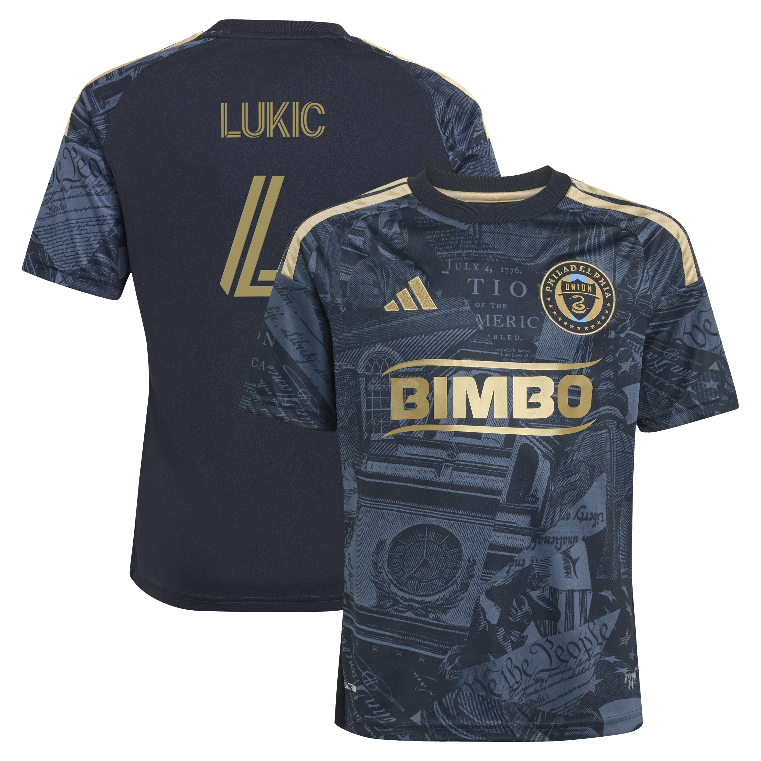 Jovan Lukić Philadelphia Union Youth 2026 1776 Kit Jersey - Navy