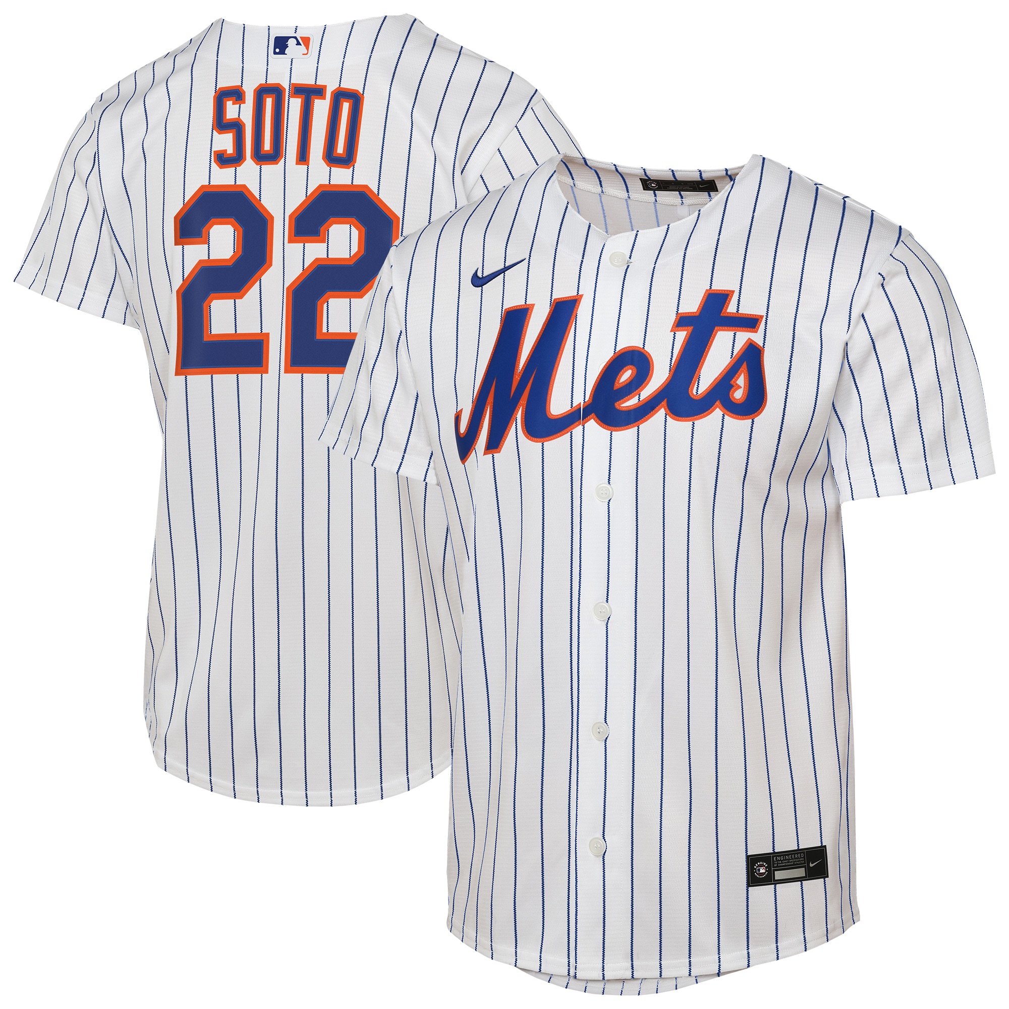 Juan Soto New York Mets Youth Home Player Jersey - White
