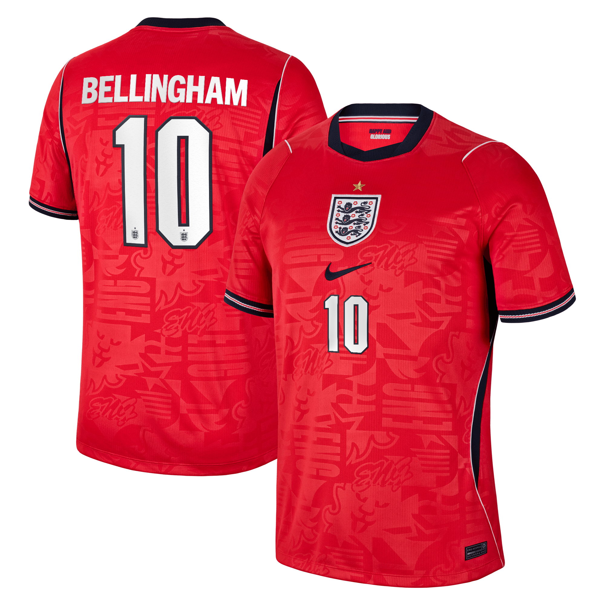 Jude Bellingham England National Team 2026 Away Stadium Jersey