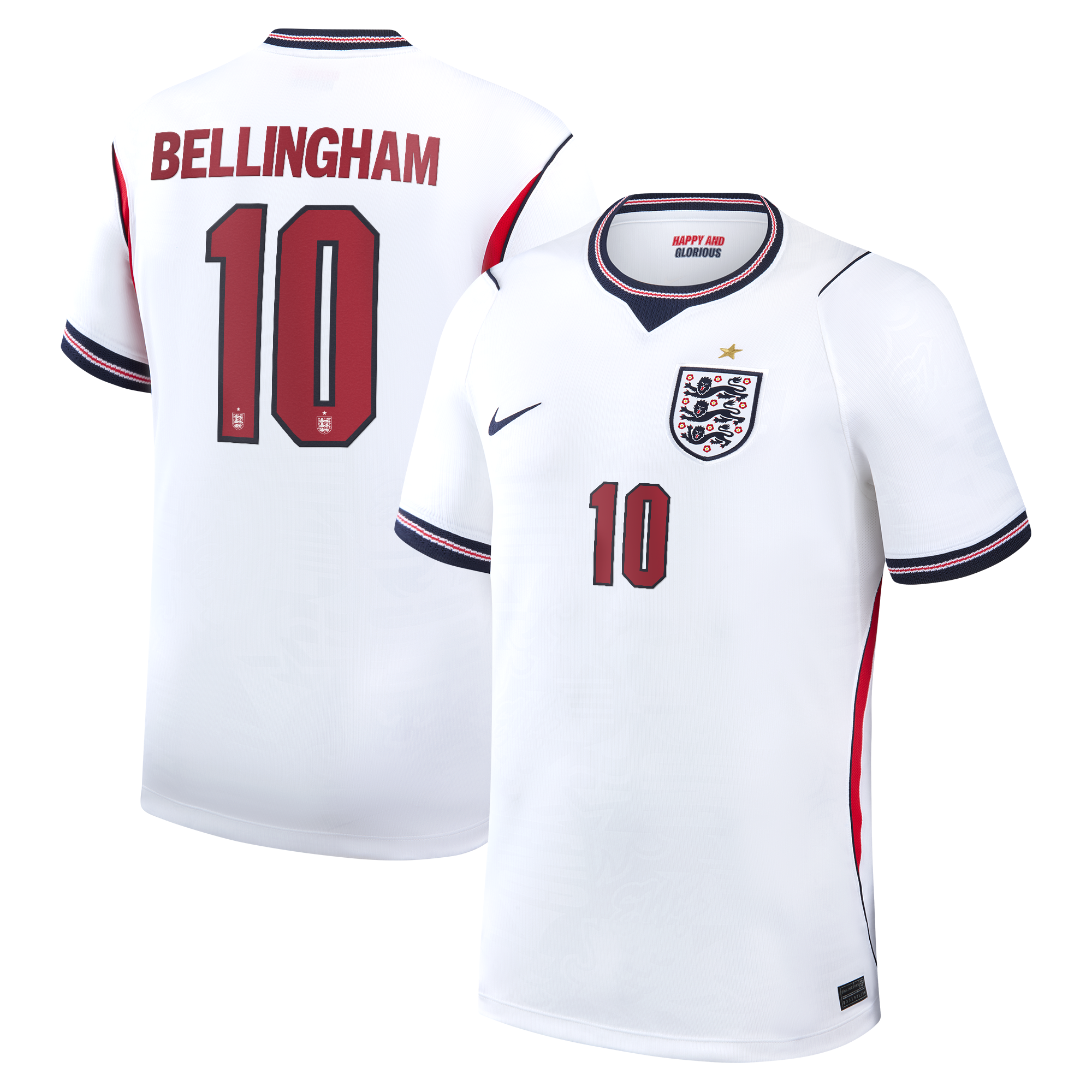 Jude Bellingham England National Team 2026 Home Stadium Jersey