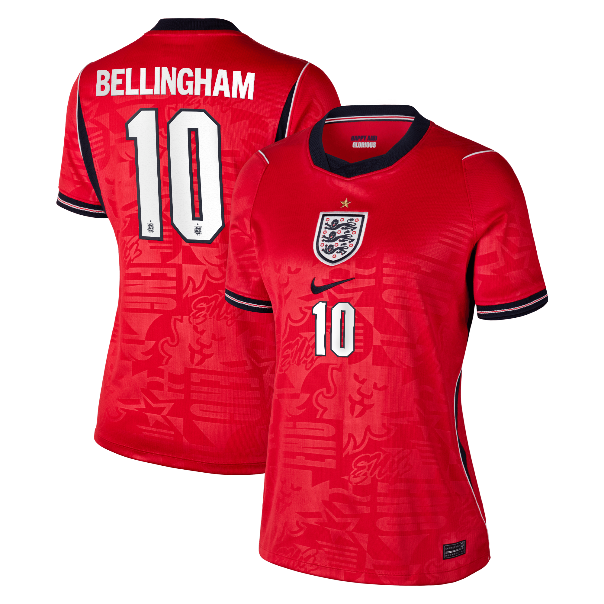 Jude Bellingham England National Team Women's 2026 Away Stadium Jersey