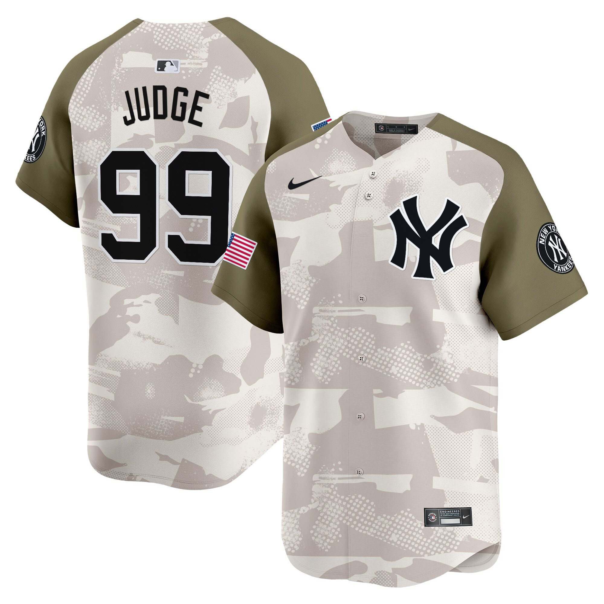 Judge Yankees Camo Jersey - Nike - Authentic Limited Edition