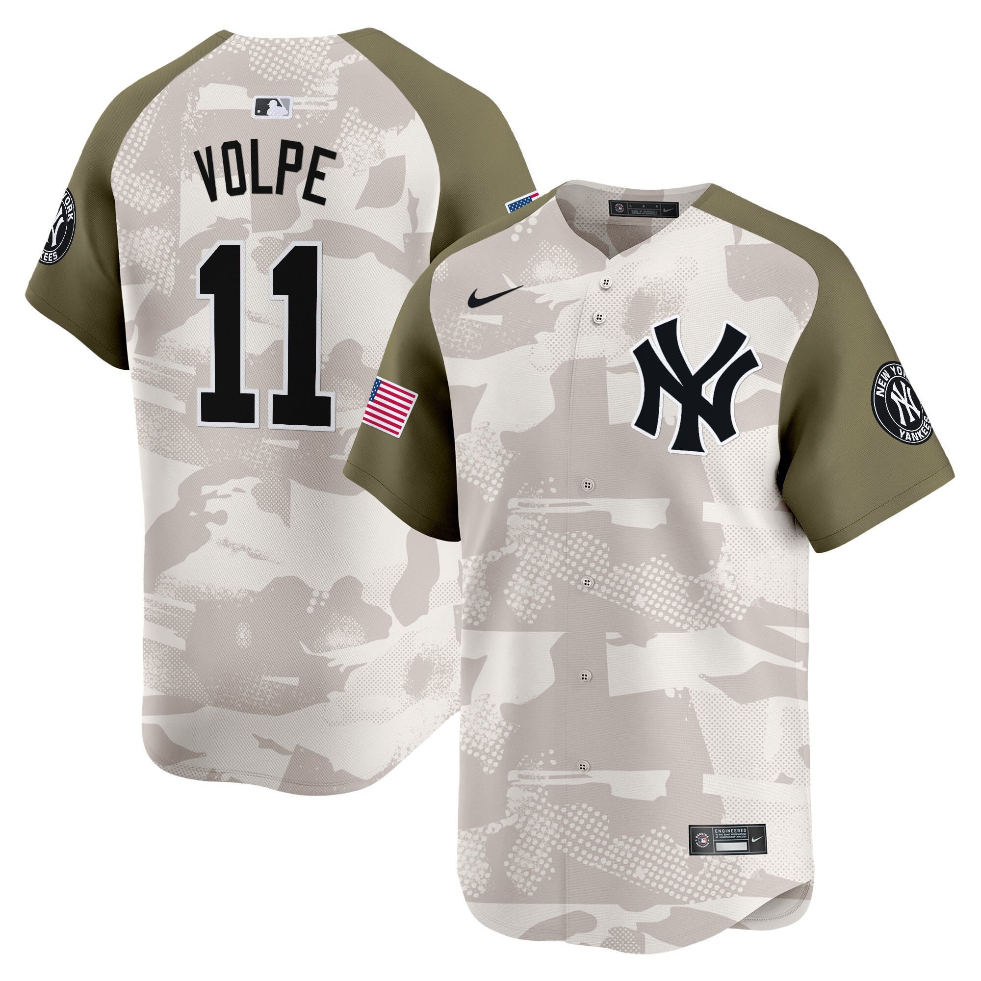 Alternative view of Judge Yankees Camo Jersey - Nike - Authentic Limited Edition