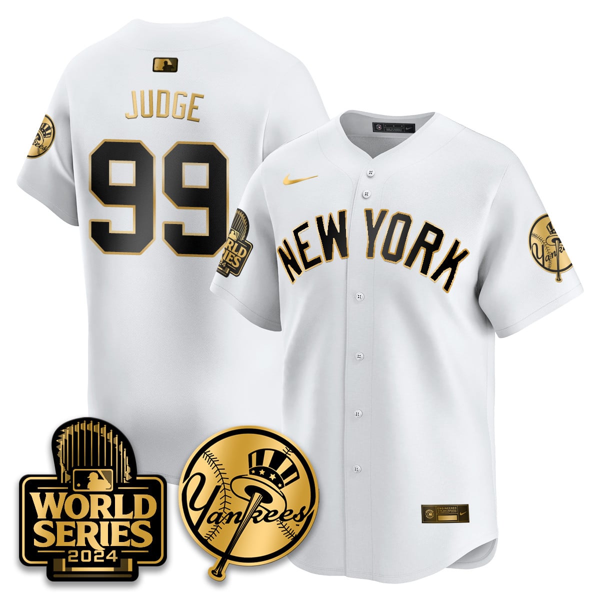 Judge Yankees Gold Trim Jersey - Nike - 2024 World Series