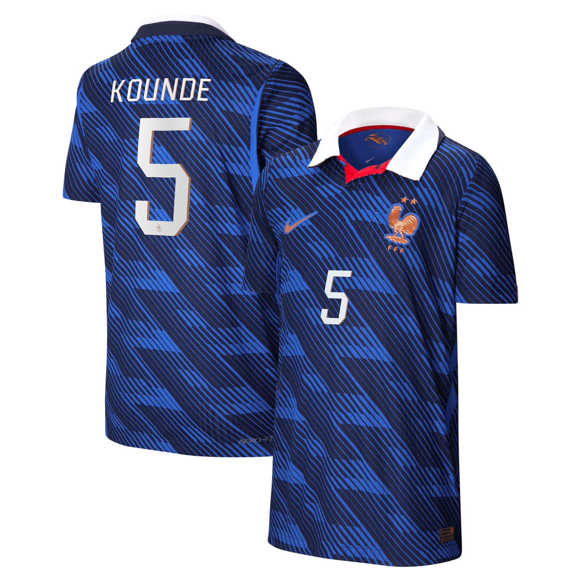 Jules Koundé France National Team Youth 2026 Home Match Jersey - Blue