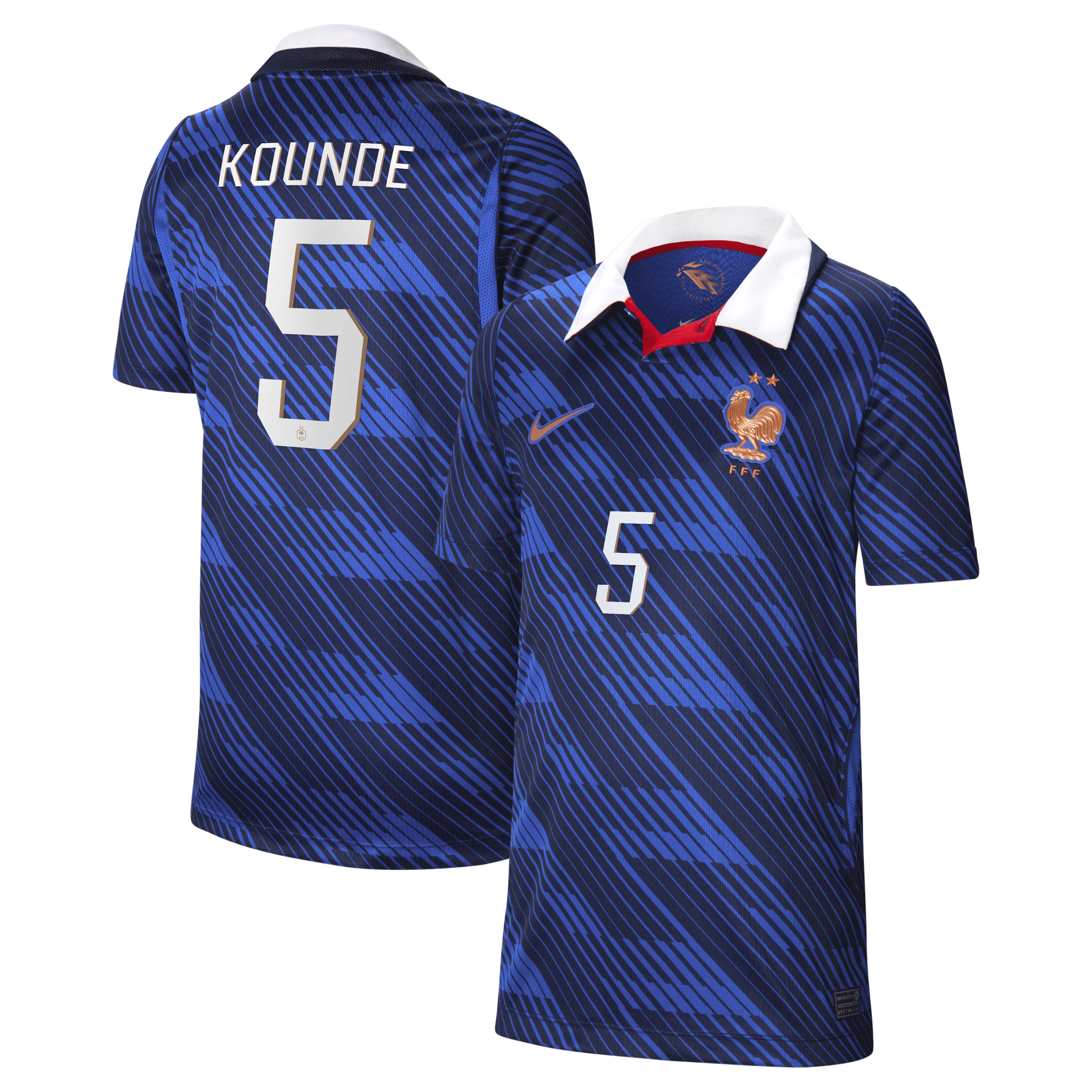 Jules Koundé France National Team Youth 2026 Home Stadium Jersey