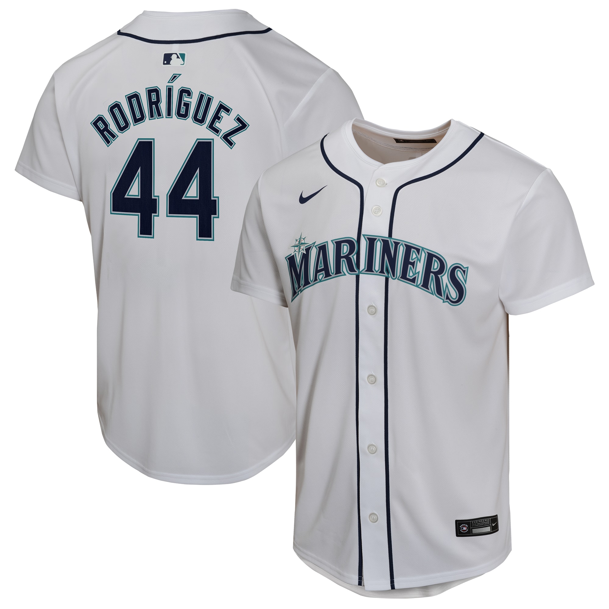 Julio Rodríguez Seattle Mariners Youth Home Game Player Jersey - White