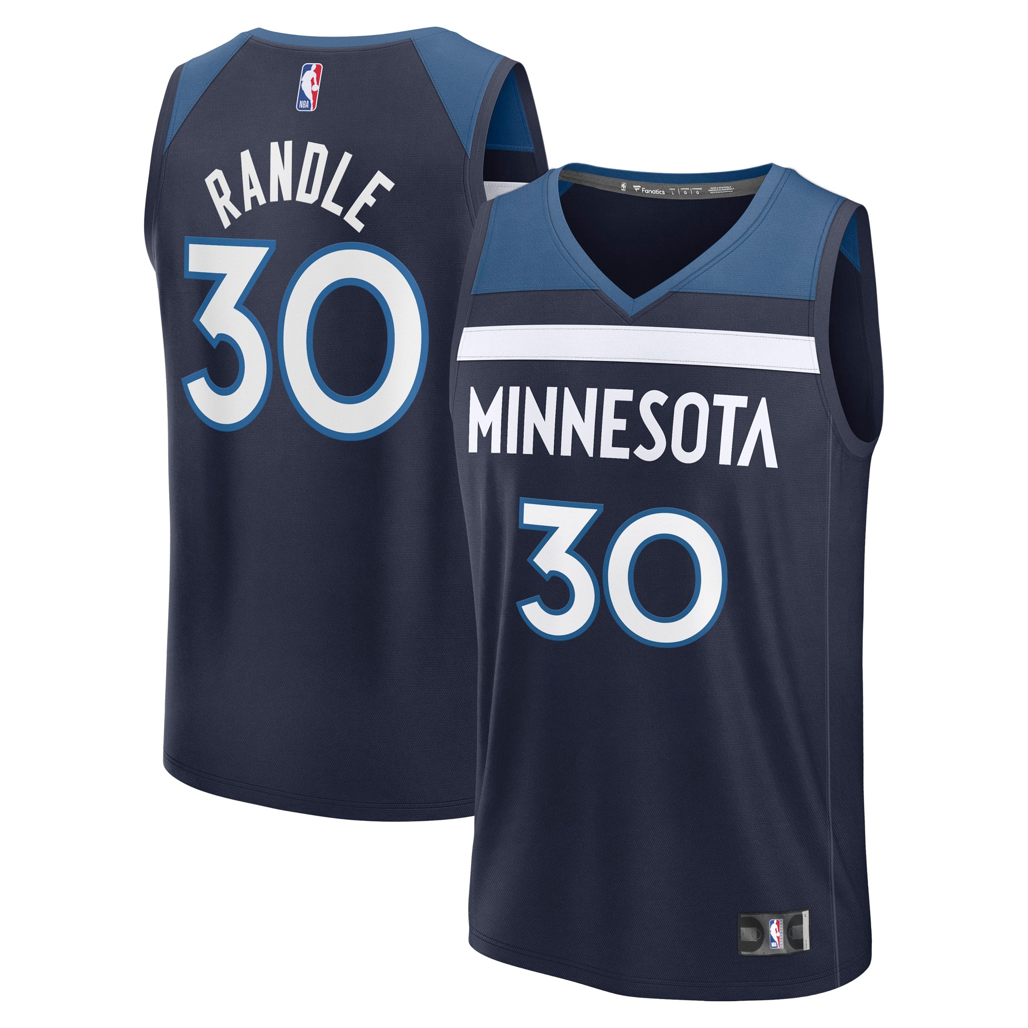 Julius Randle Minnesota Timberwolves Fanatics Fast Break Player Jersey - Icon Edition - Navy