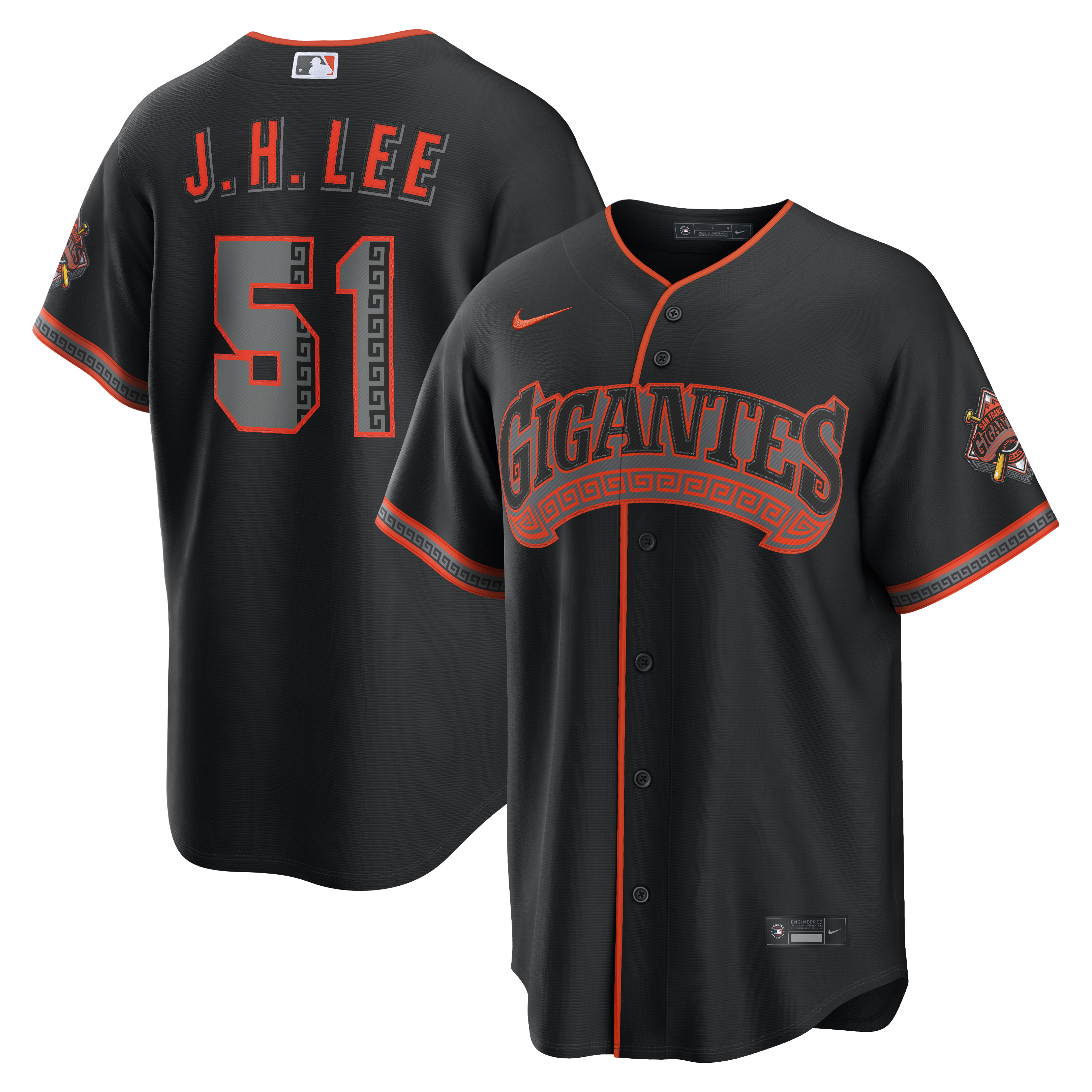 Jung Hoo Lee San Francisco Giants Alternate Stadium Jersey - Black