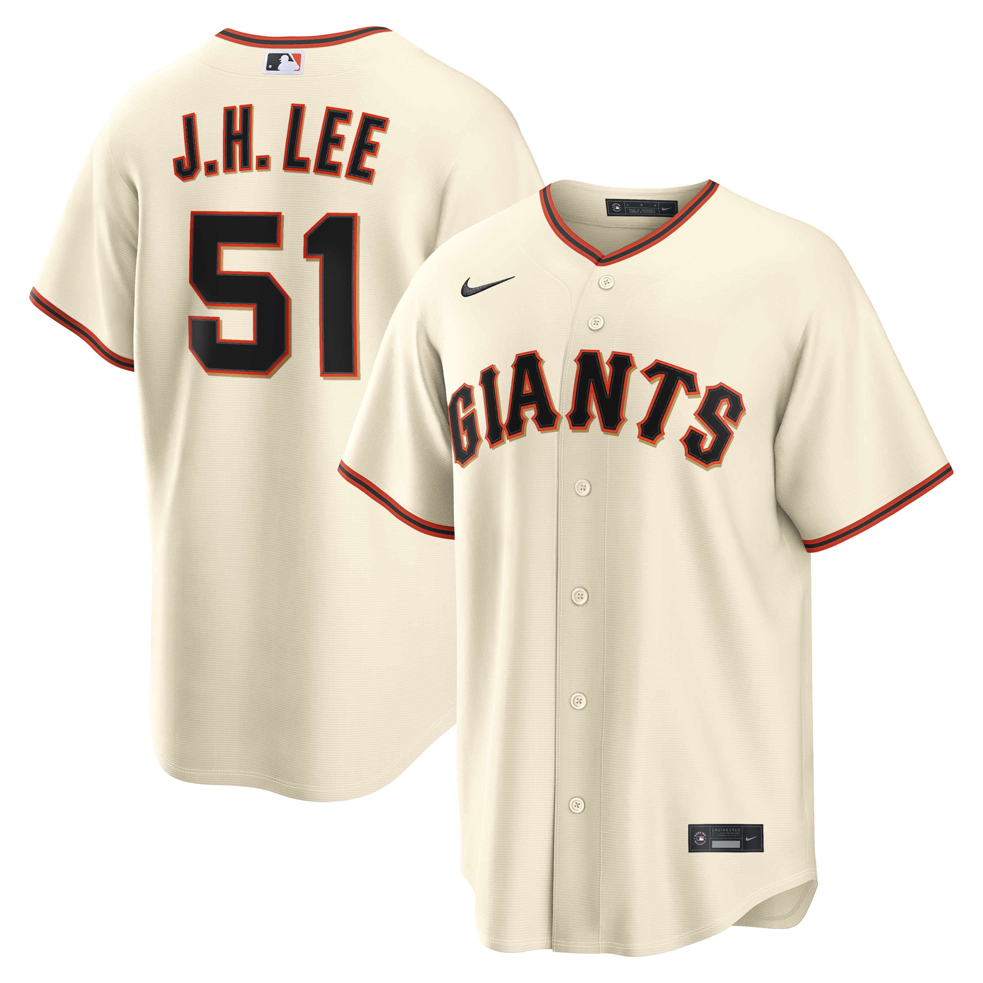 Jung Hoo Lee San Francisco Giants Home Jersey - Cream