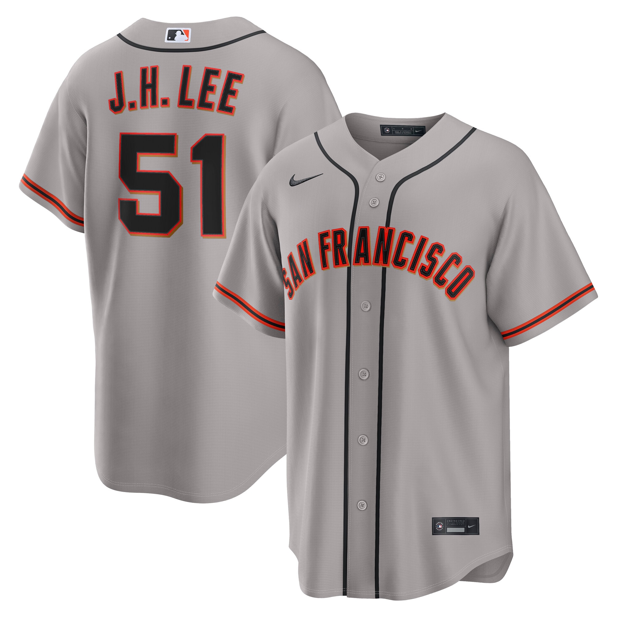 Jung Hoo Lee San Francisco Giants Road Jersey - Gray