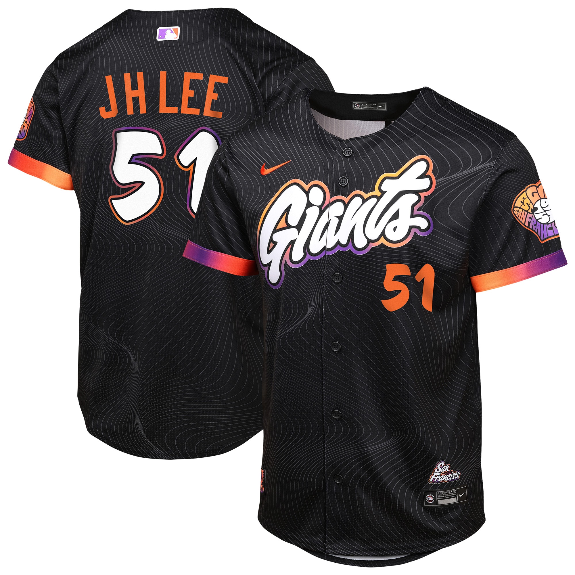 Jung Hoo Lee San Francisco Giants Youth 2025 City Connect Limited Player Jersey - Anthracite