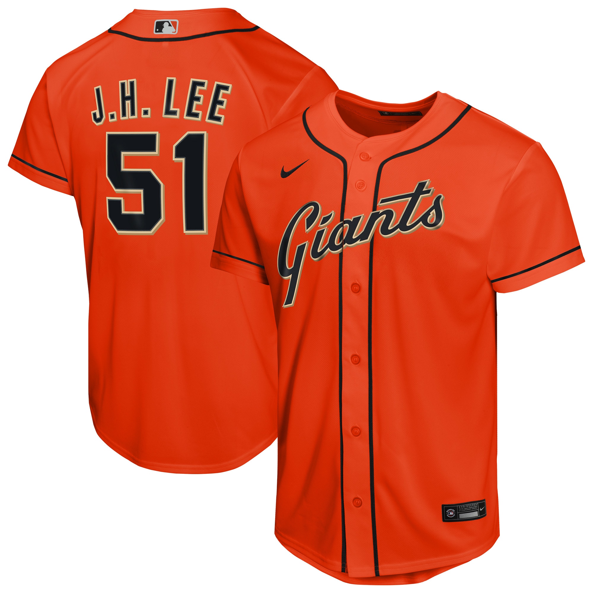 Jung Hoo Lee San Francisco Giants Youth Alternate Jersey