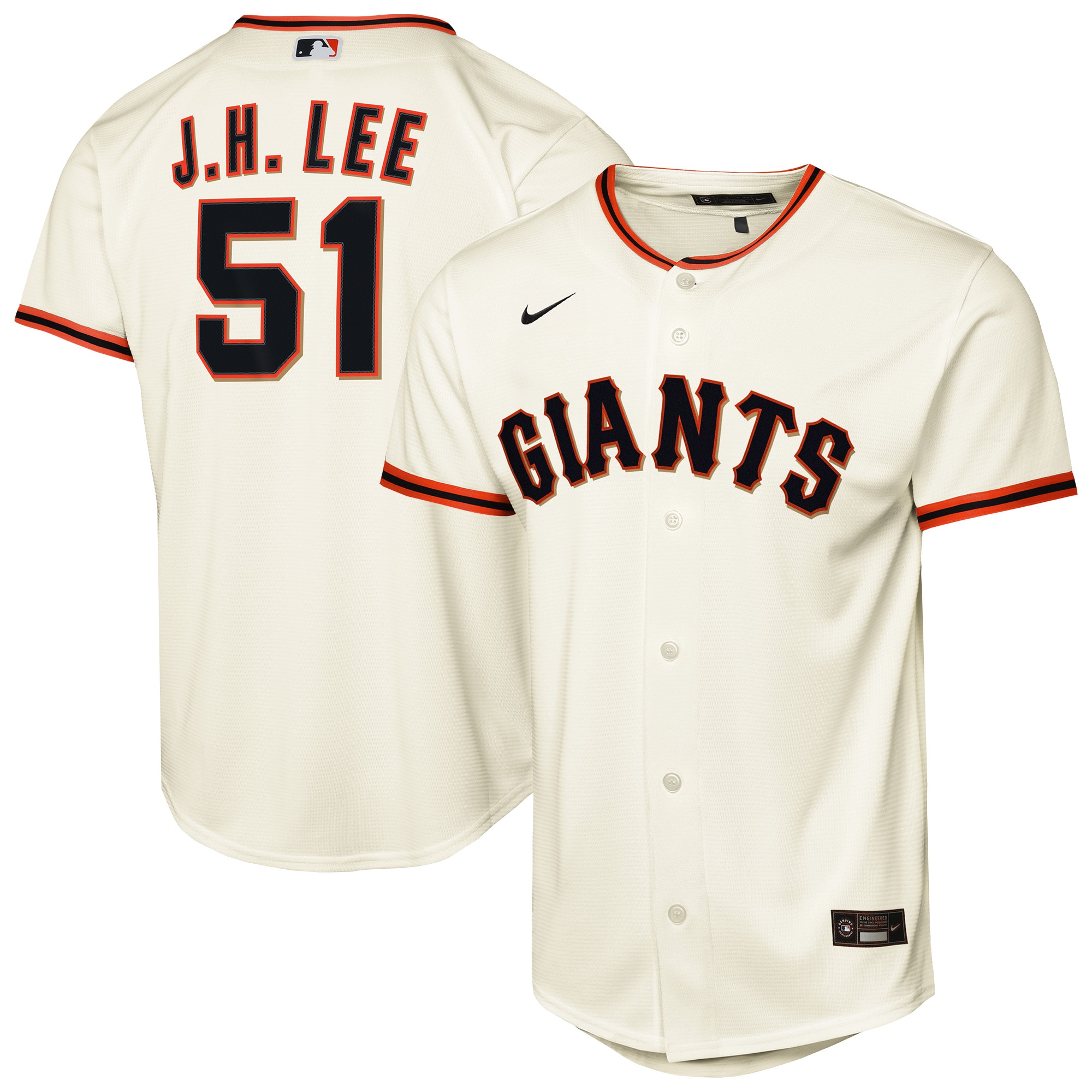 Jung Hoo Lee San Francisco Giants Youth Home Player Jersey - Cream