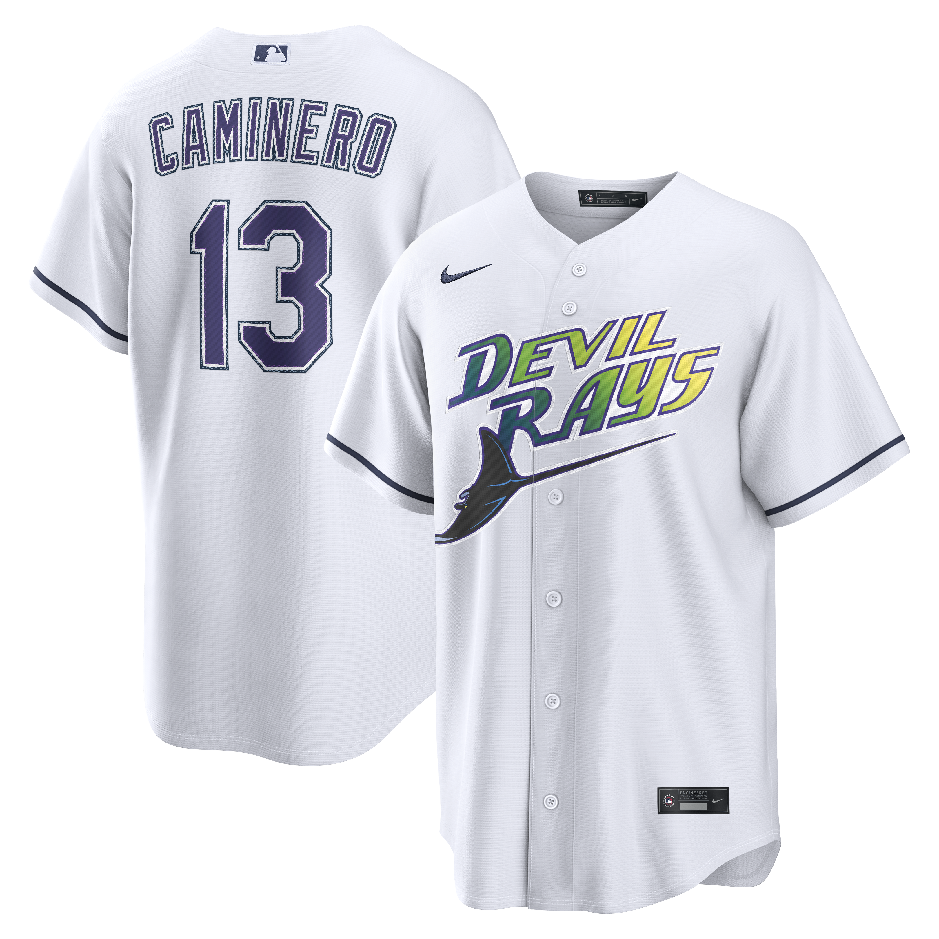 Junior Caminero Tampa Bay Rays Alternate 2 Jersey