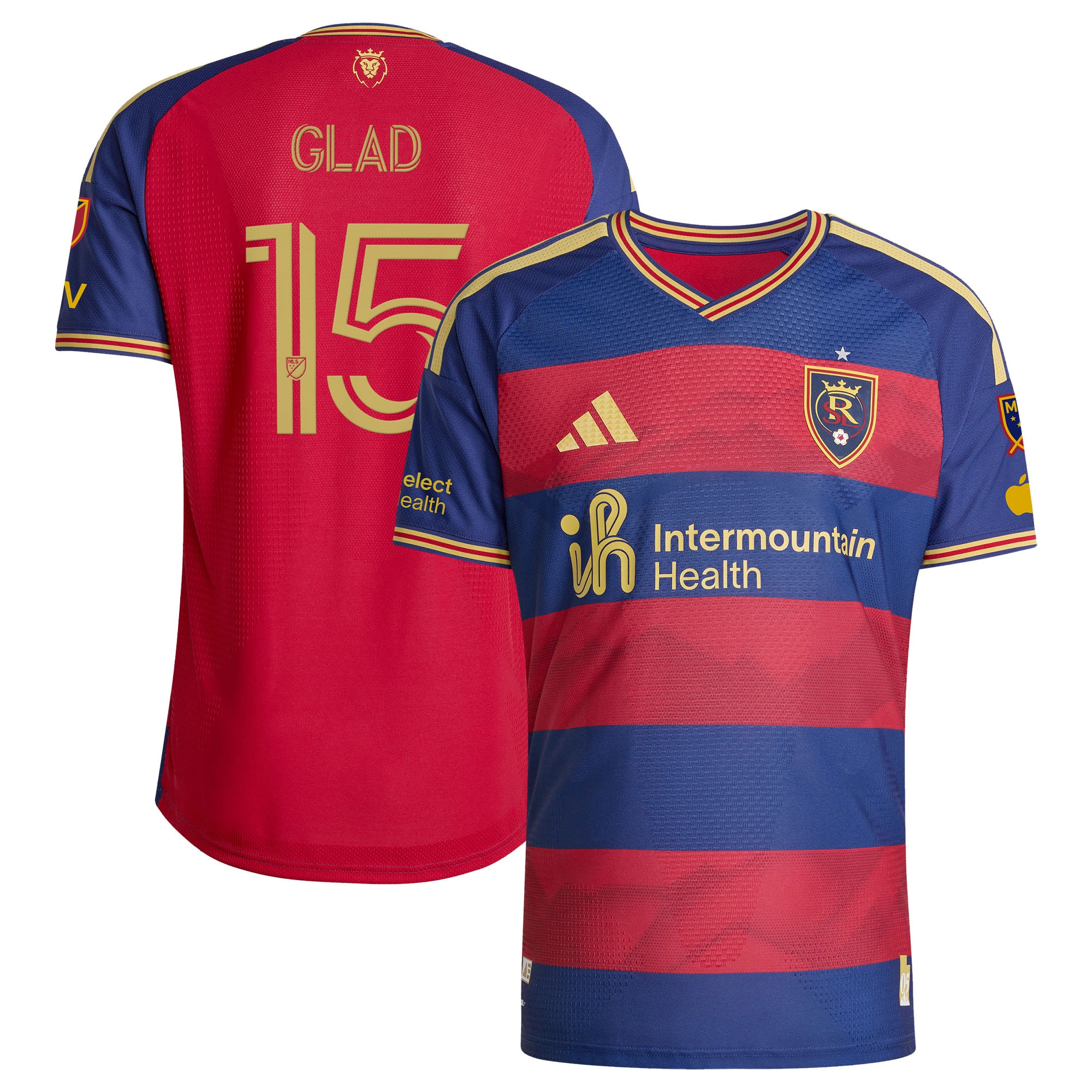 Justen Glad Real Salt Lake 2026 The Switchback On-Field Patch Jersey - Red