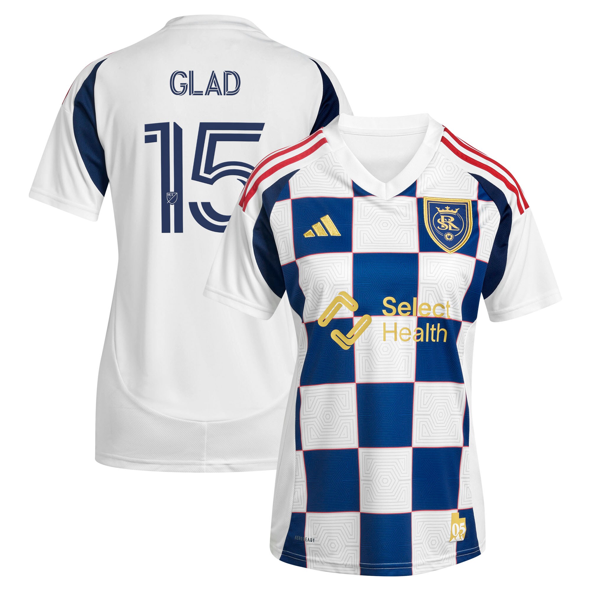 Justen Glad Real Salt Lake Women's 2025 Grid City Player Jersey - White