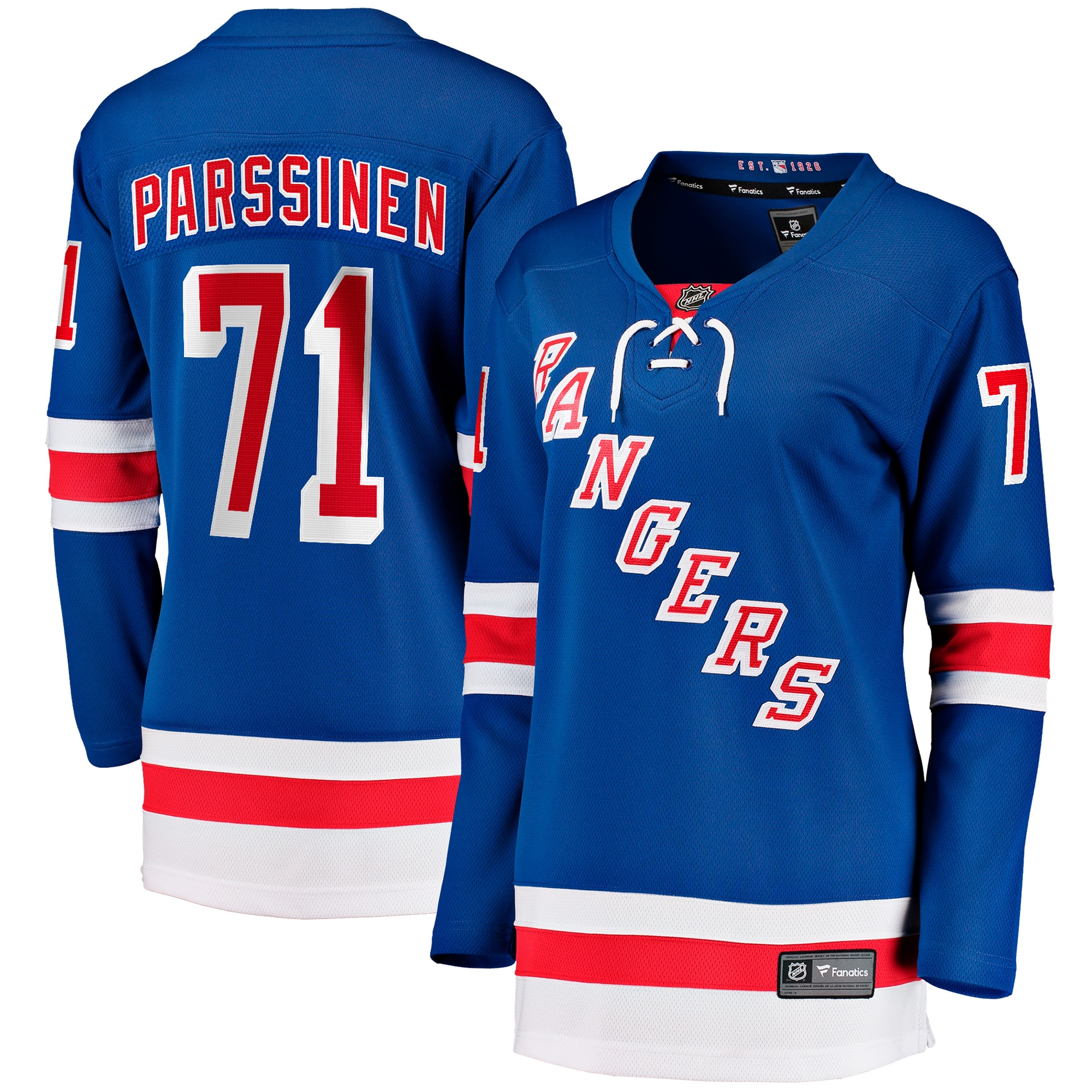 Juuso Parssinen New York Rangers Fanatics Women's Home Breakaway Player Jersey - Blue