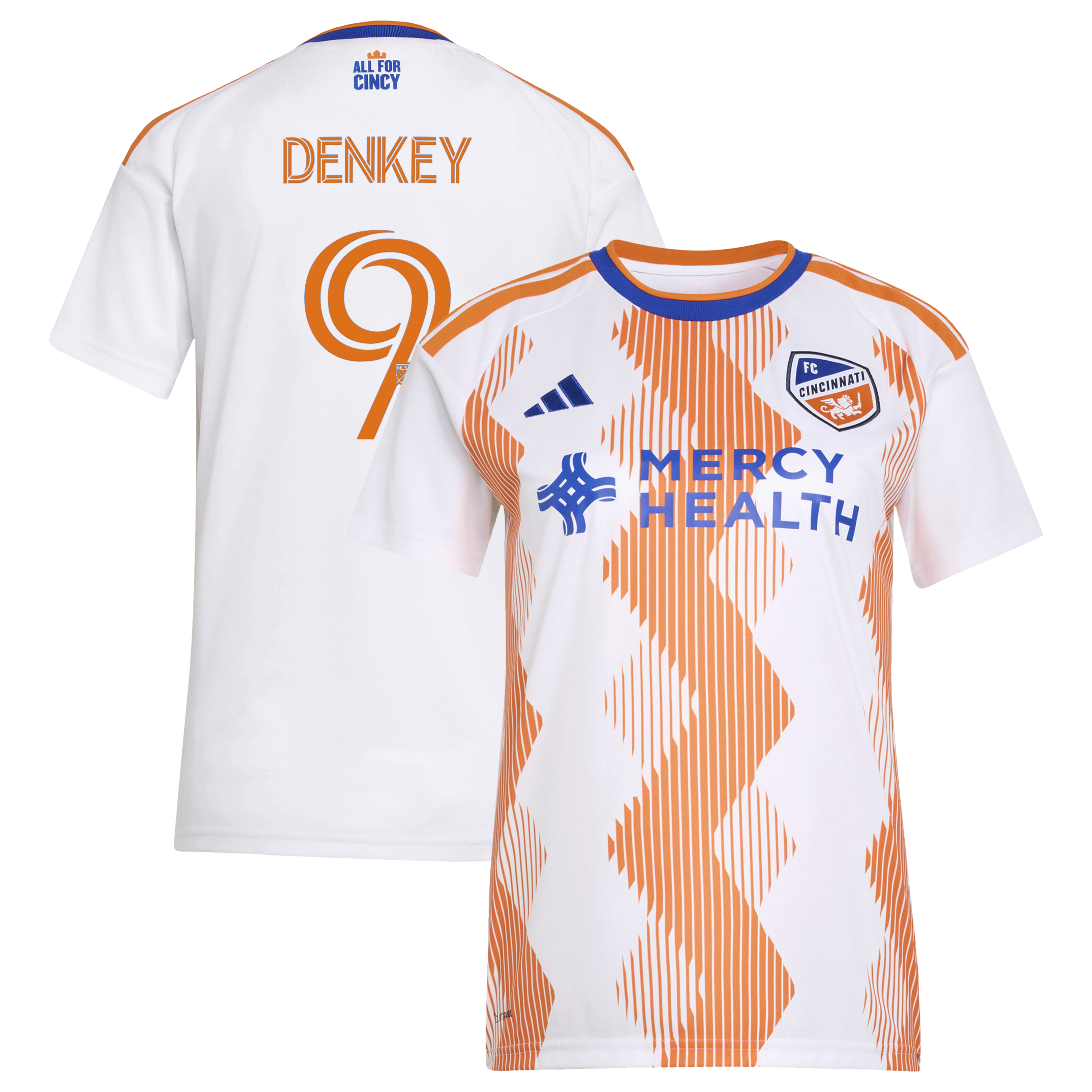 Kévin Denkey FC Cincinnati Women's 2026 The Seven Hills Kit Jersey - White
