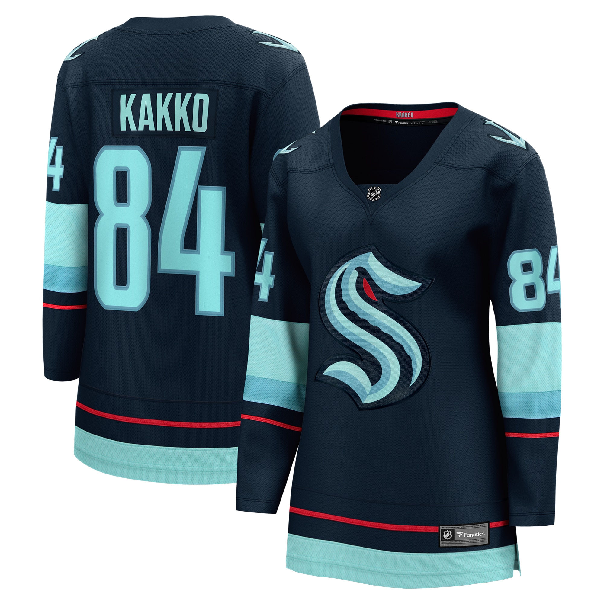 Kaapo Kakko Seattle Kraken Fanatics Women's Home Breakaway Player Jersey - Deep Sea Blue