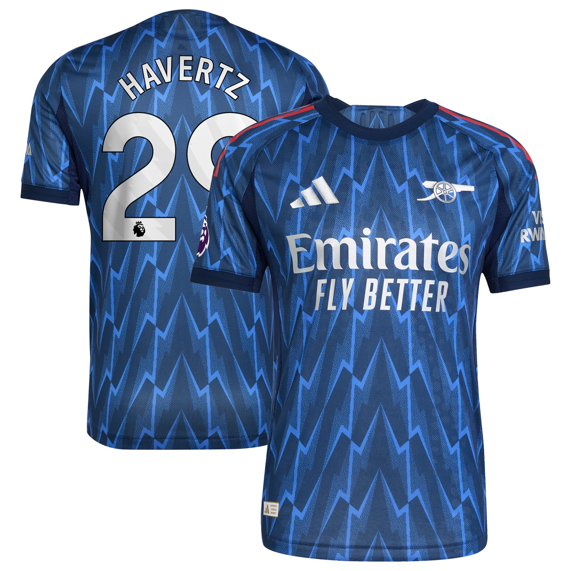 Kai Havertz Arsenal 2025/26 Away Player Jersey