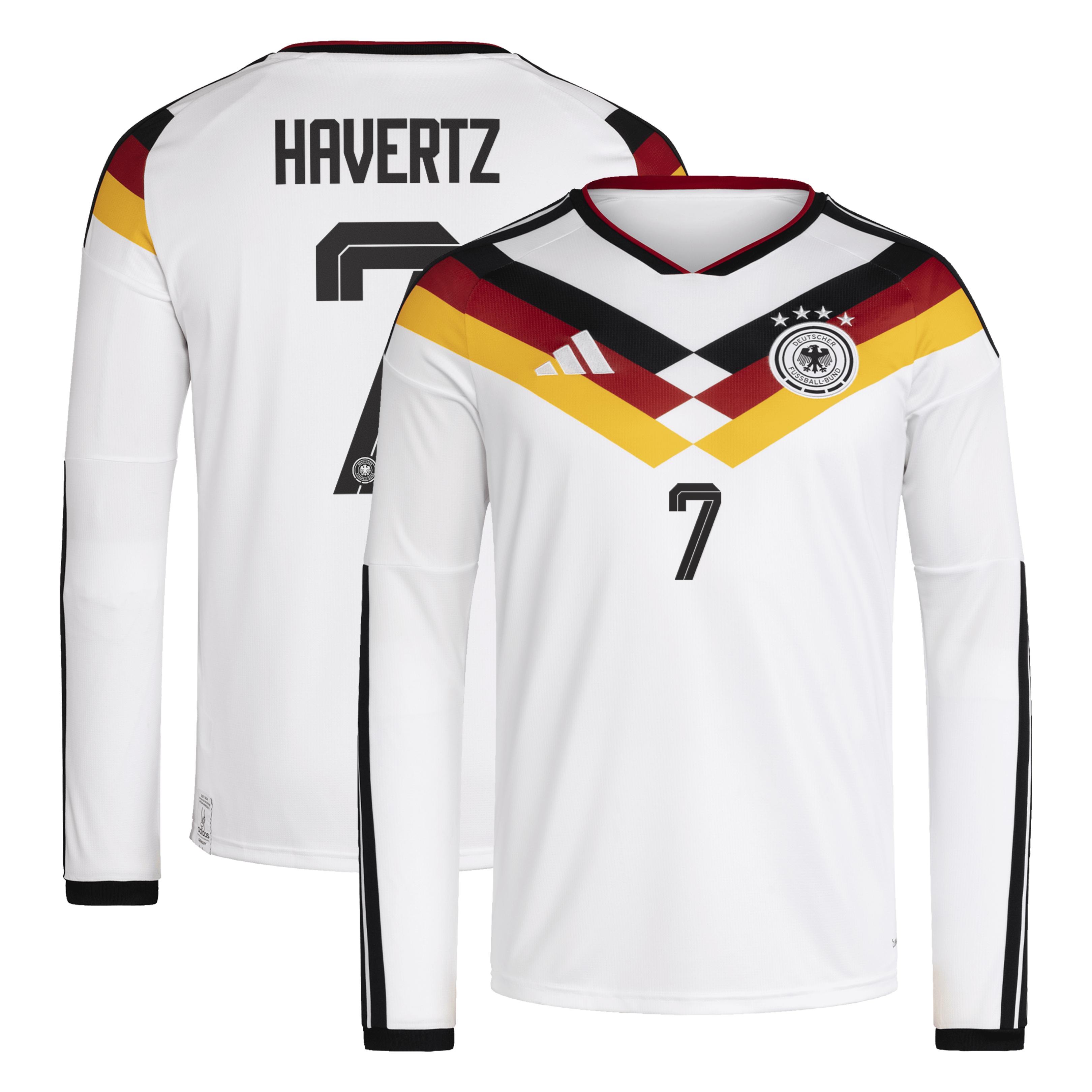 Kai Havertz Germany National Team 2026 Home Long Sleeve Jersey