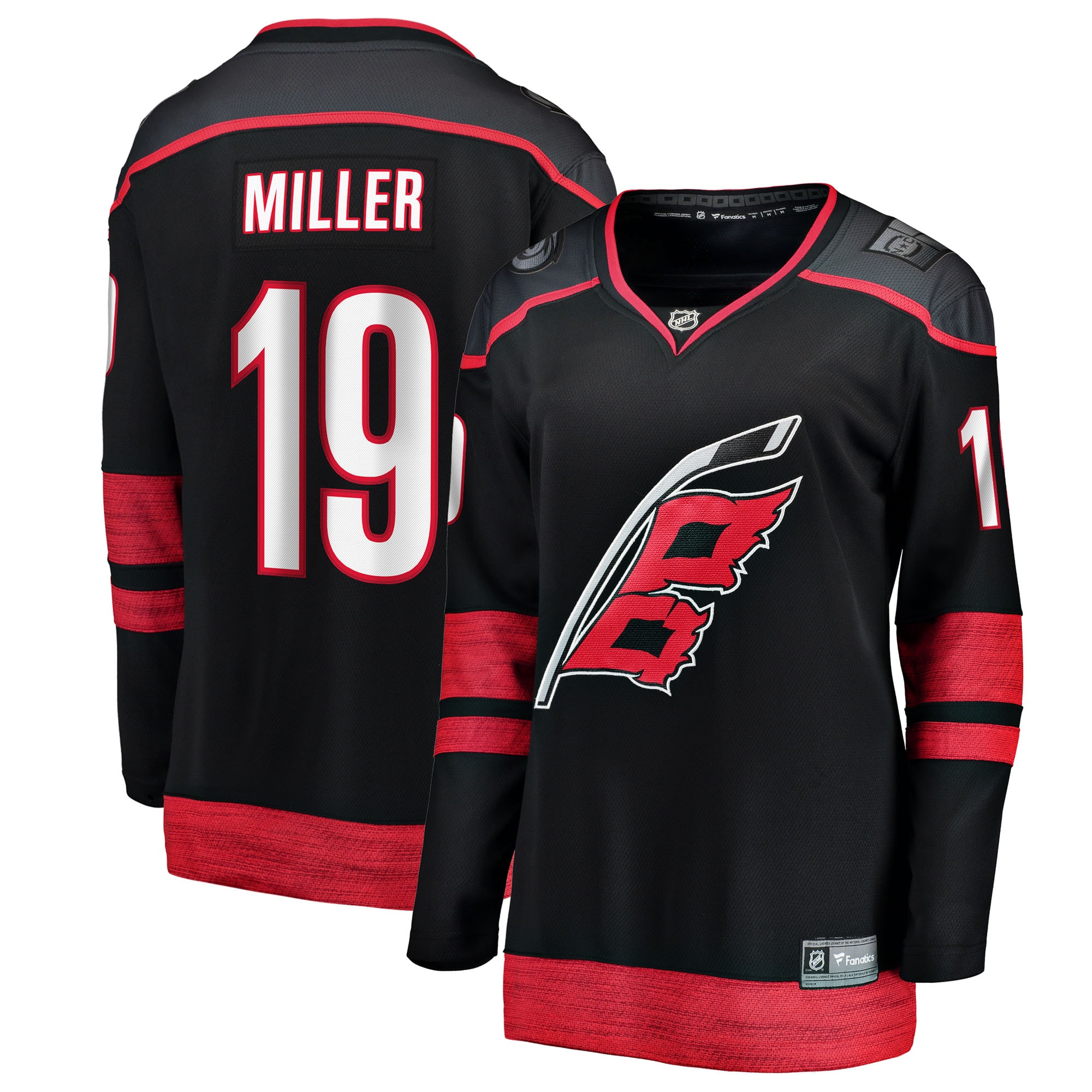 K'Andre Miller Carolina Hurricanes Fanatics Women's Home Breakaway Jersey - Black