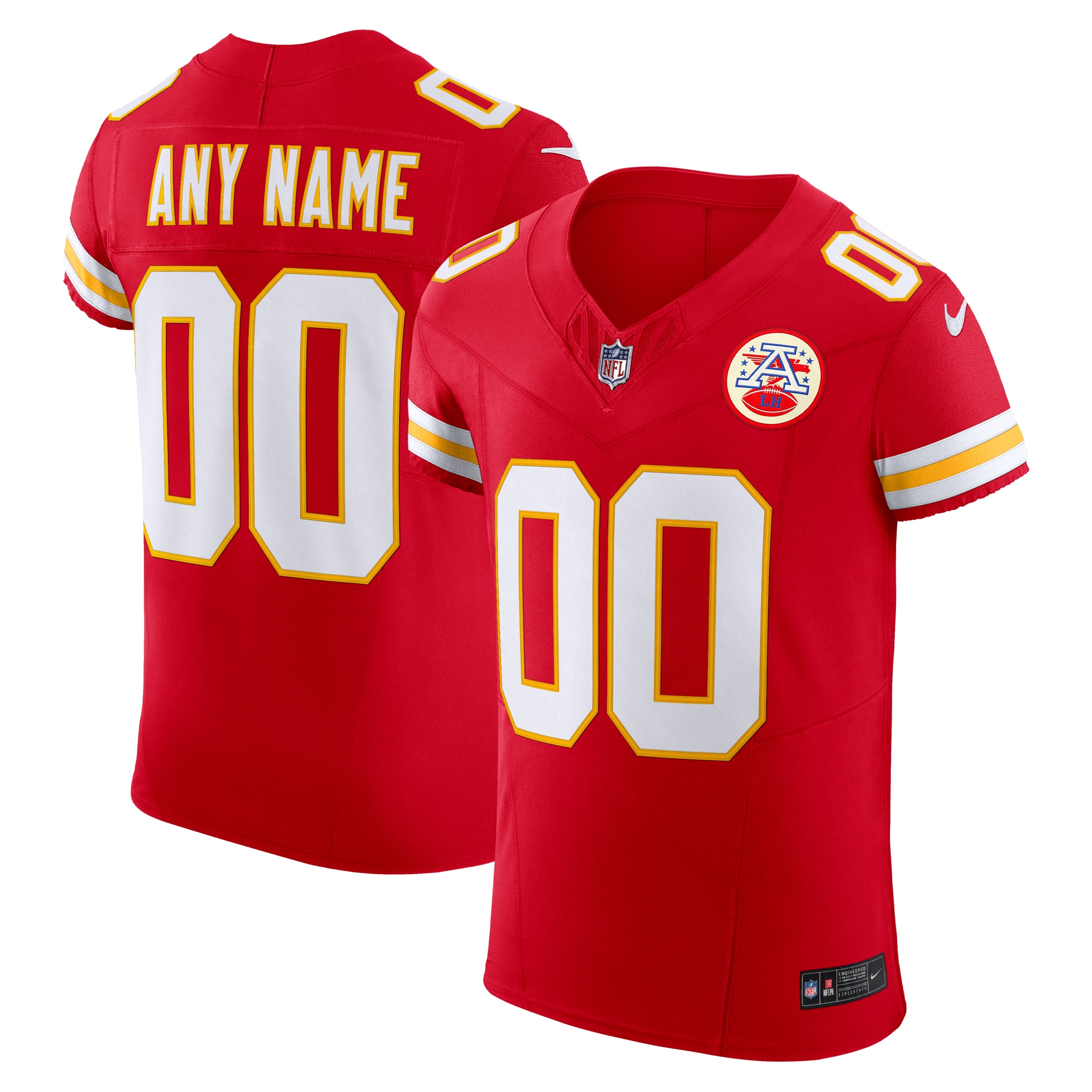 Kansas City Chiefs Vapor F.U.S.E. Elite Custom Jersey - Red