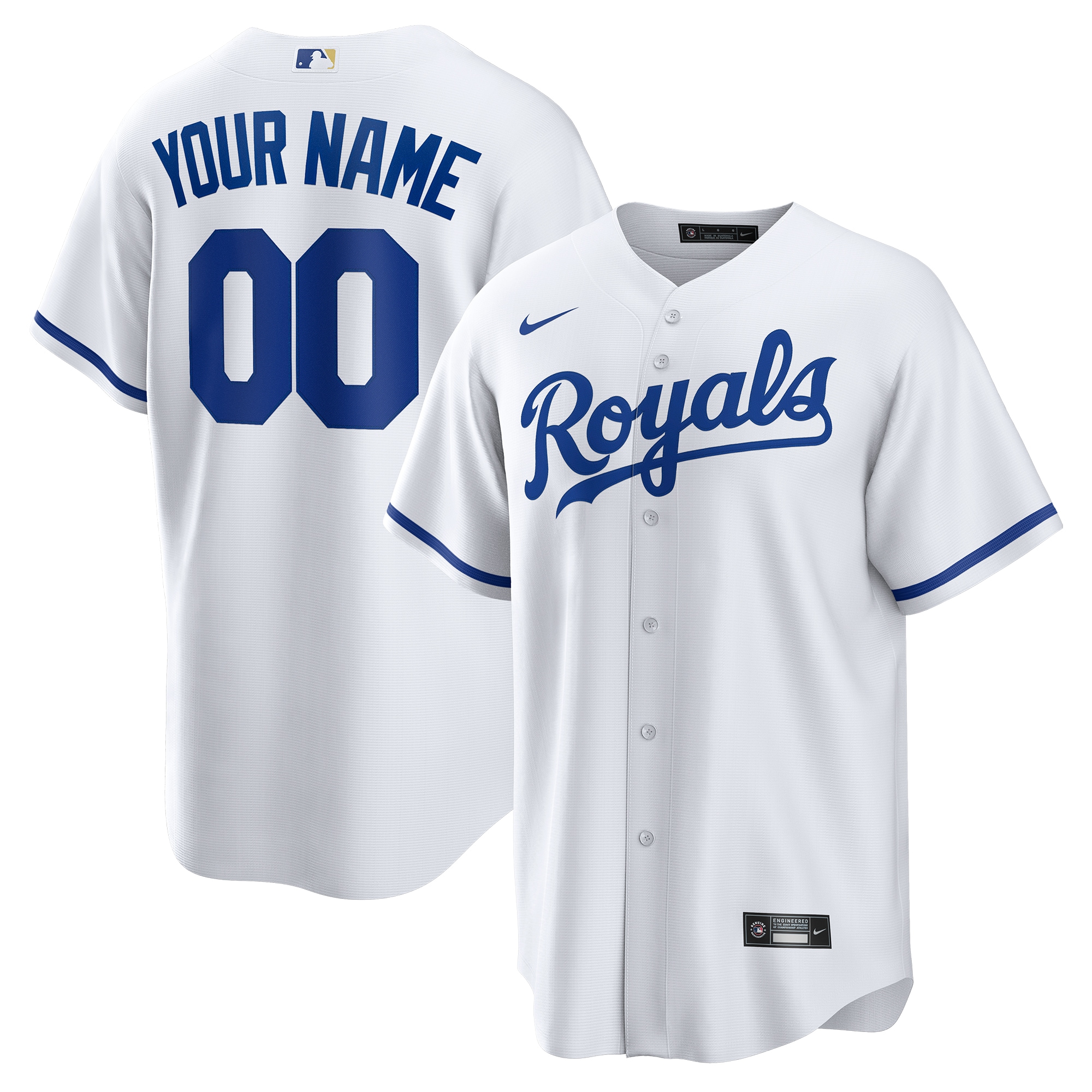 Kansas City Royals Custom Jersey - White
