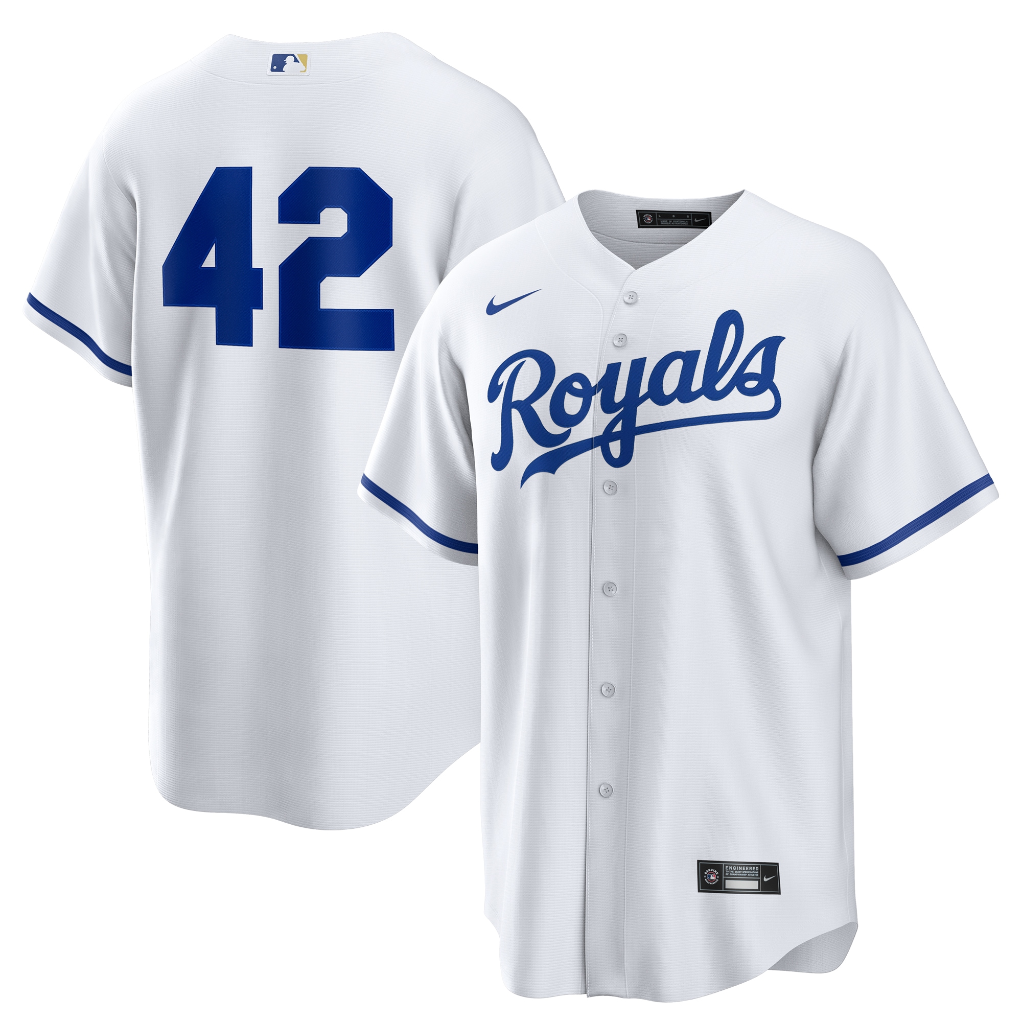 Kansas City Royals Home 2025 Jackie Robinson Day Jersey - White