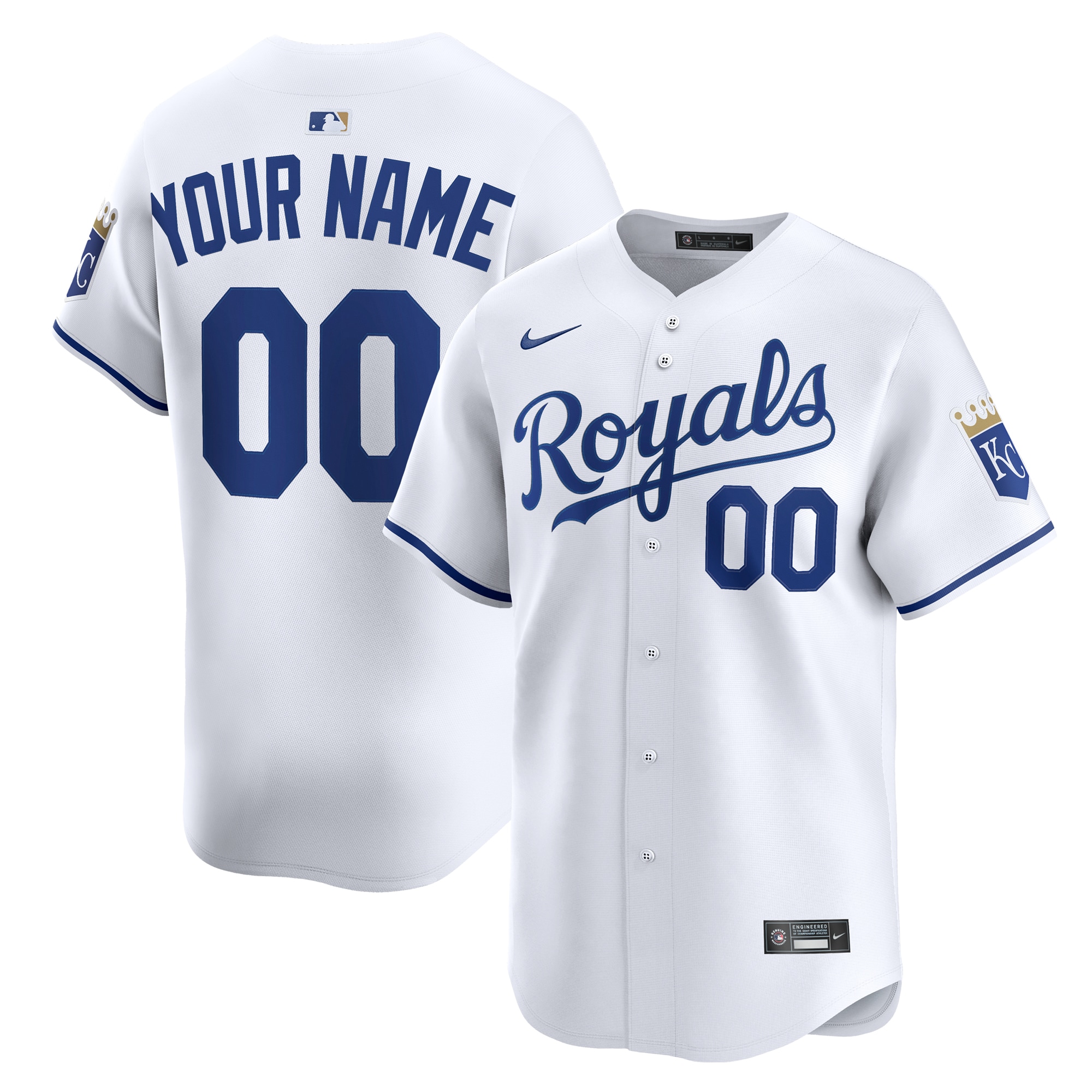 Kansas City Royals Home Limited Custom Jersey - White