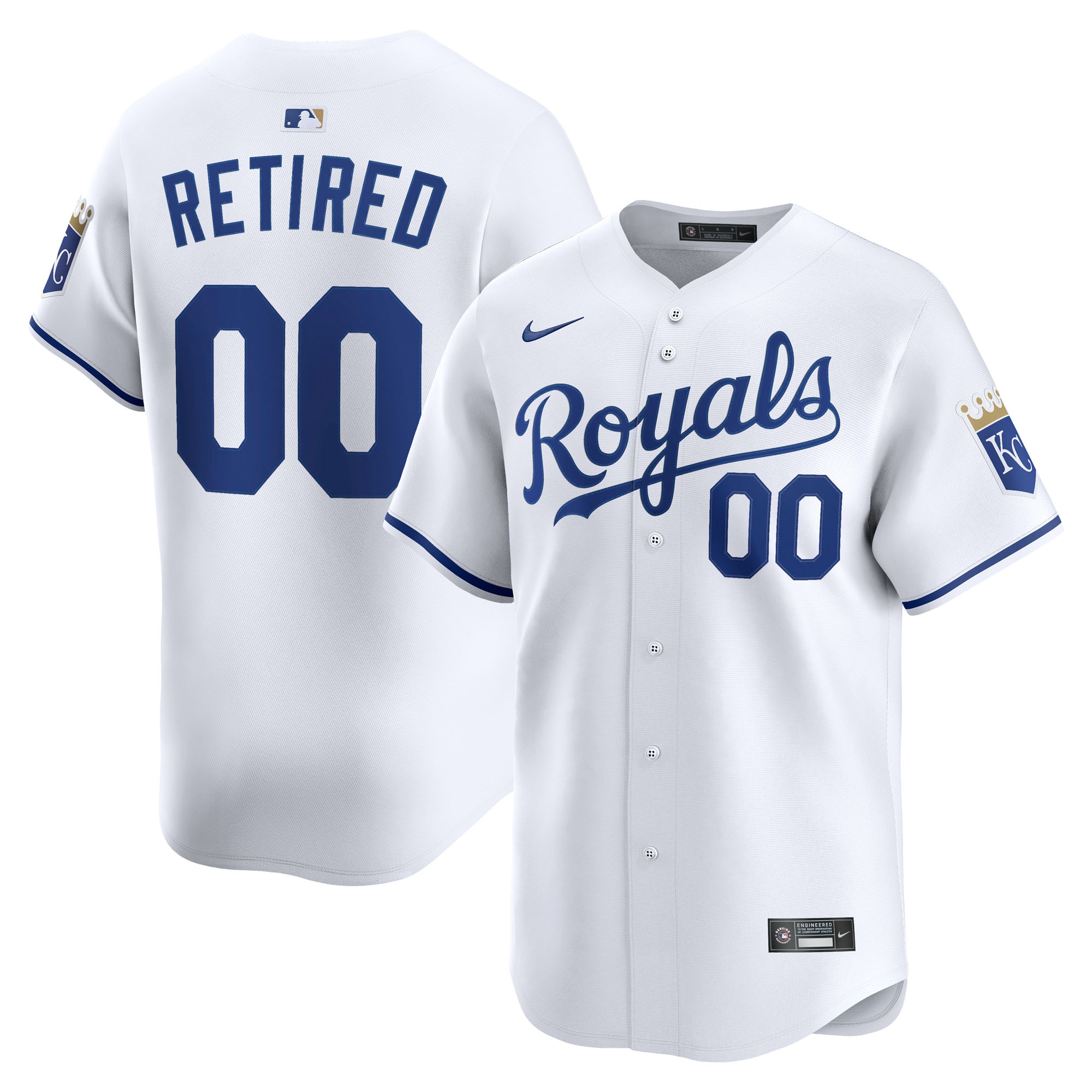 Kansas City Royals Home Limited Pick-A-Player Retired Roster Jersey - White