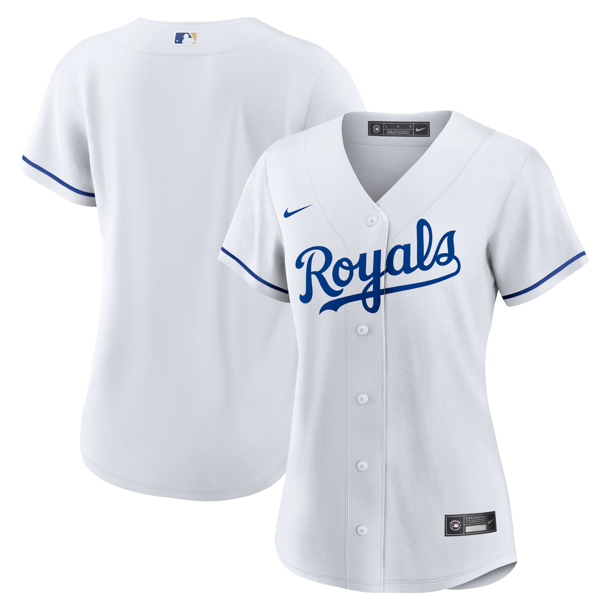 Kansas City Royals Women's Home Team Jersey - White
