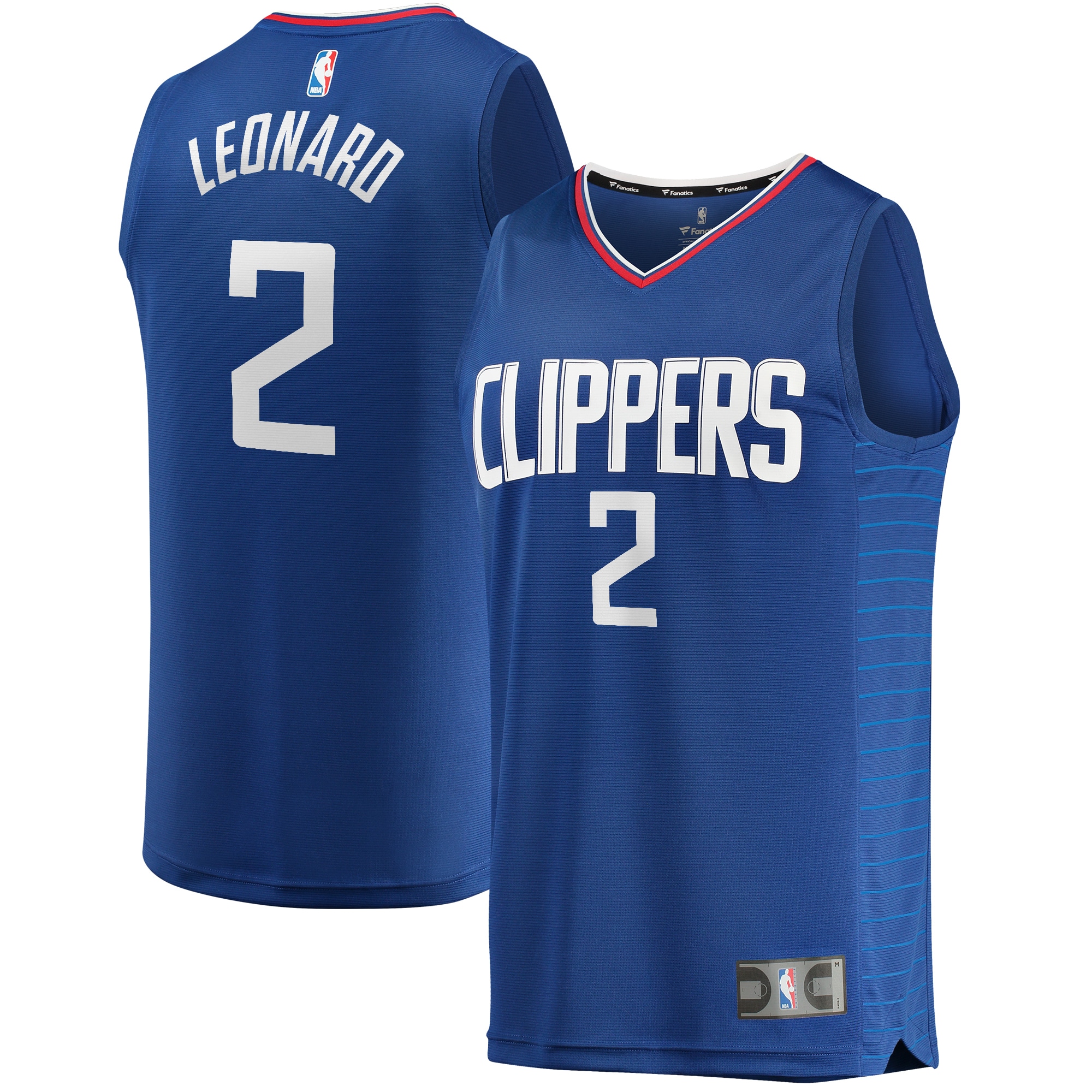 Kawhi Leonard LA Clippers Fanatics Youth 2019/20 Fast Break Jersey Blue - Icon Edition