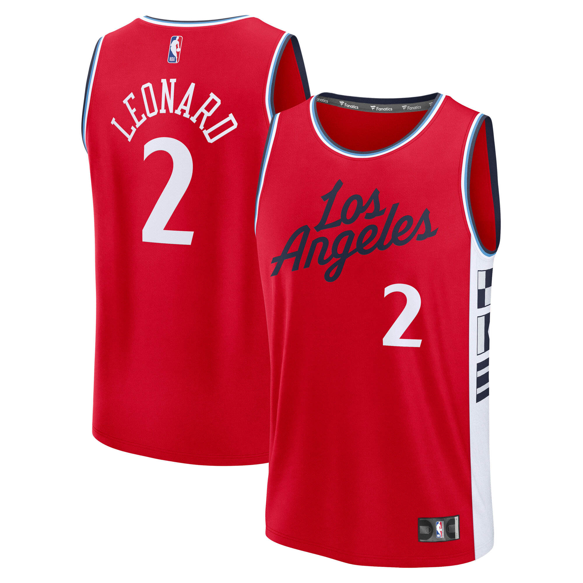 Kawhi Leonard LA Clippers Fanatics Youth Fast Break Player Jersey - Statement Edition - Red