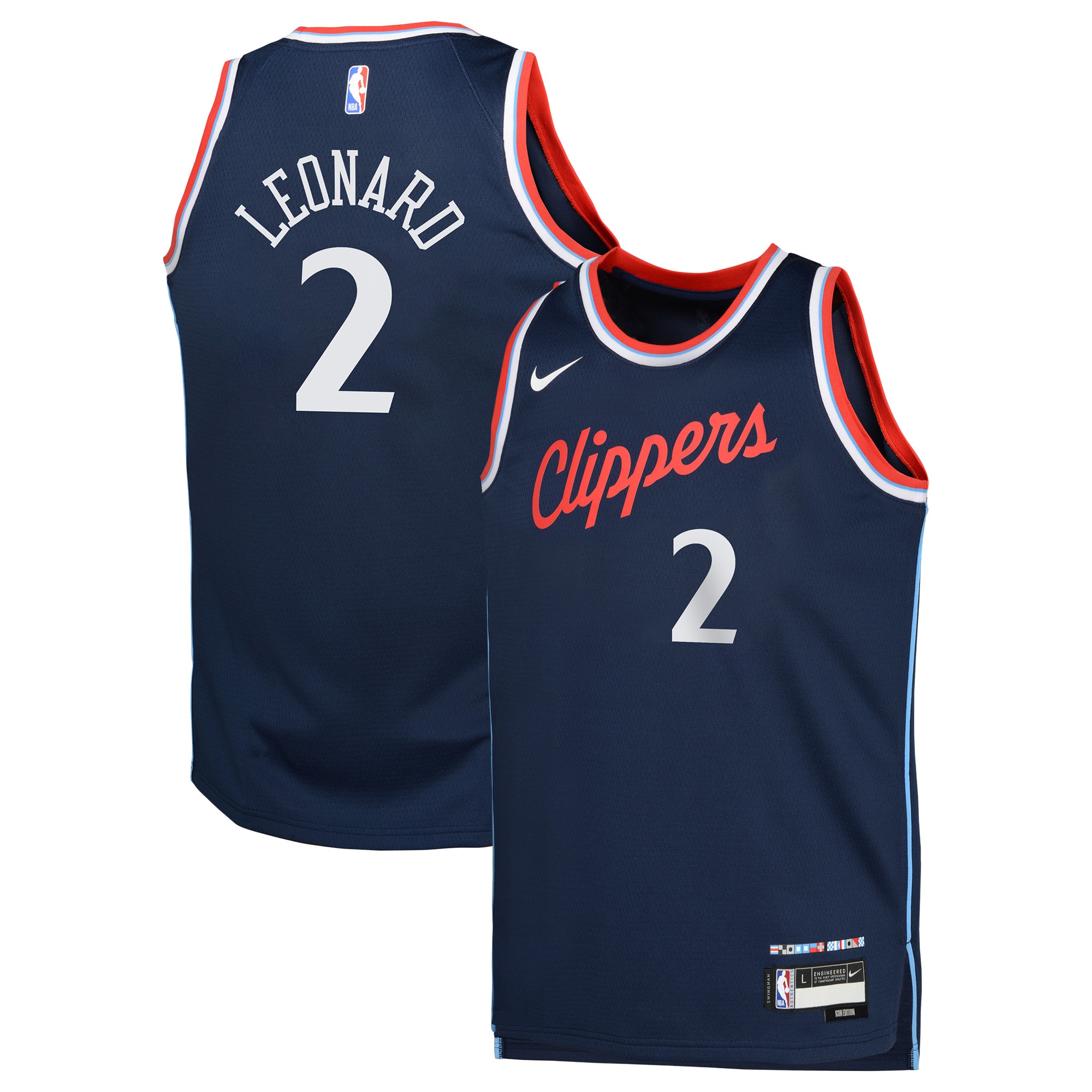 Kawhi Leonard LA Clippers Youth Swingman Jersey - Icon Edition - Royal
